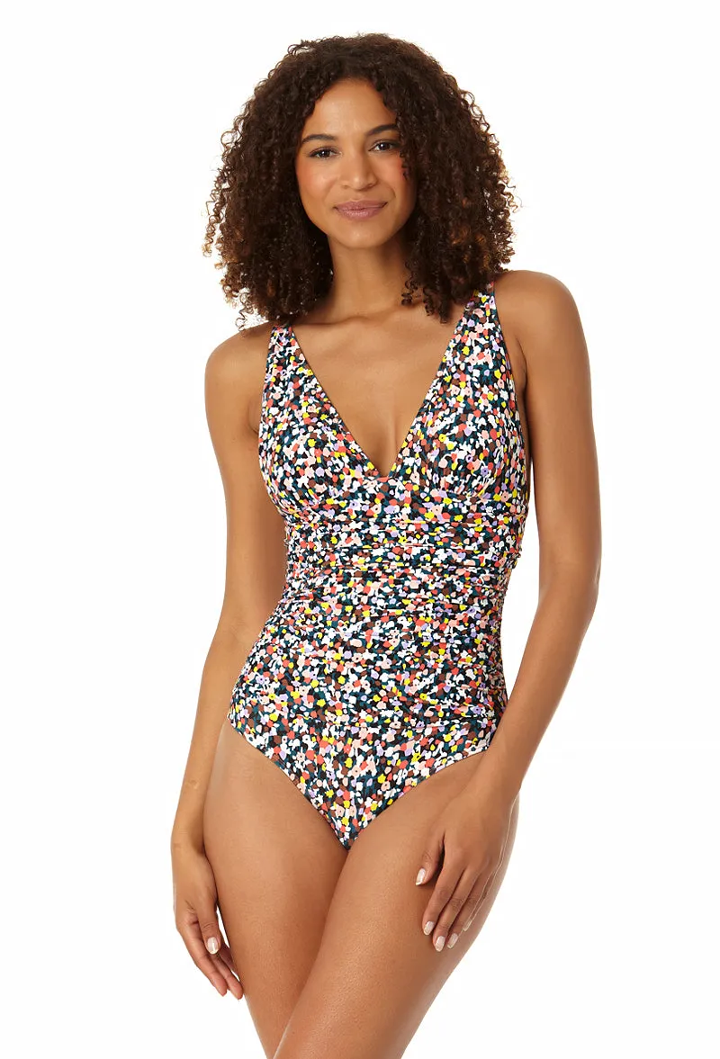 Anne Cole - Women's Soft Band Shirred One Piece Swimwsuit sold by Anne Cole