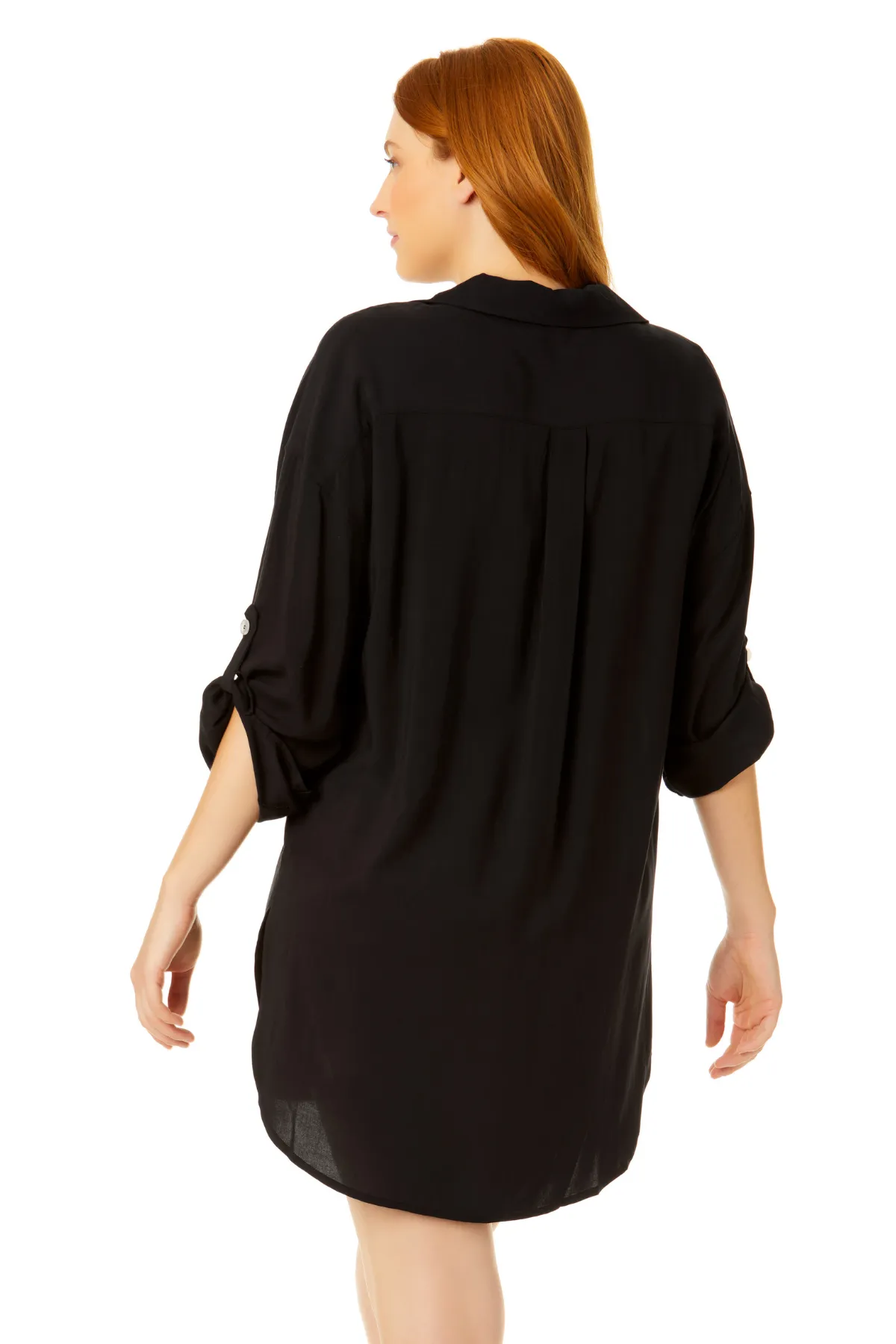 Anne Cole Plus - Women's Button Down Shirt Swimsuit Cover Up sold by Anne Cole product image thumbnail 2