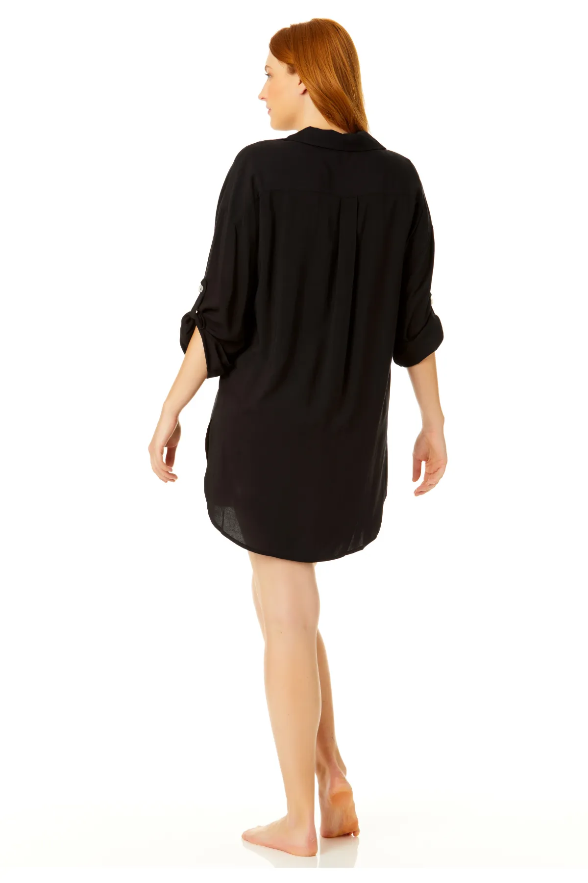 Anne Cole Plus - Women's Button Down Shirt Swimsuit Cover Up sold by Anne Cole product image thumbnail 4