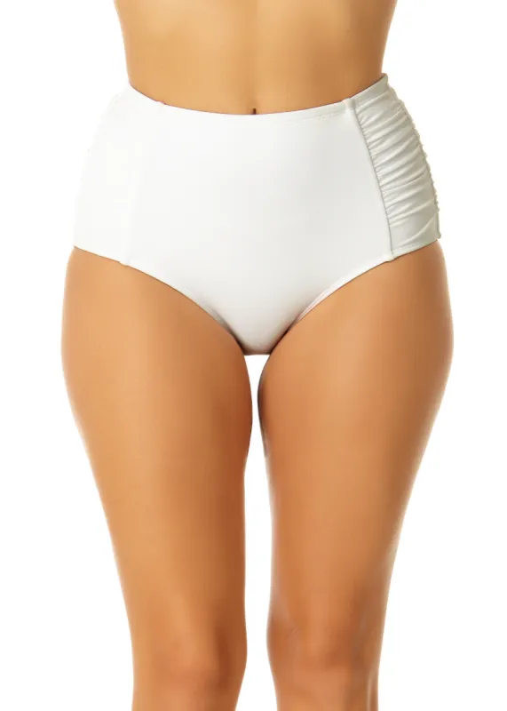 Women's Live In Color Shirred High Waist Tummy Control Bottom sold by Anne Cole