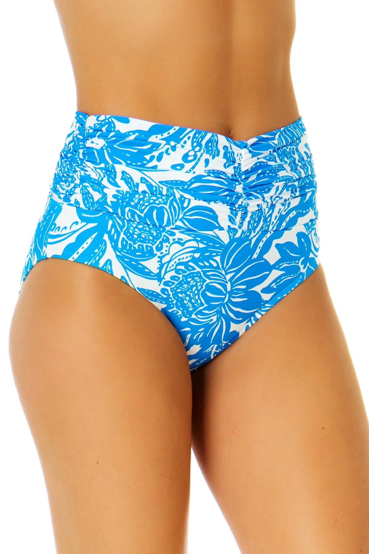 Women's Midnight Floral Shirred Waistband Bikini Swim Bottom sold by Anne Cole product image thumbnail 5