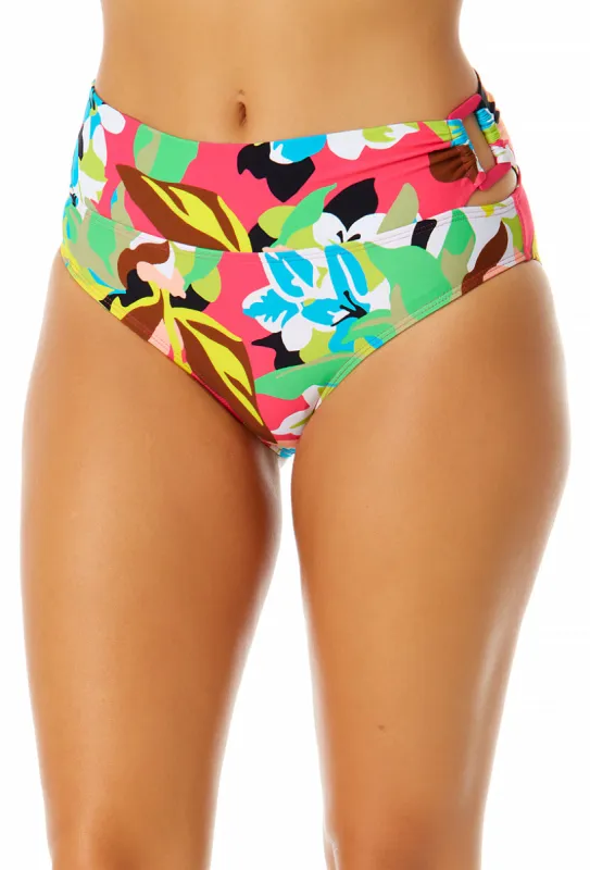 Anne Cole - Women's Side Ring Mid Rise Bikini Swim Bottom sold by Anne Cole