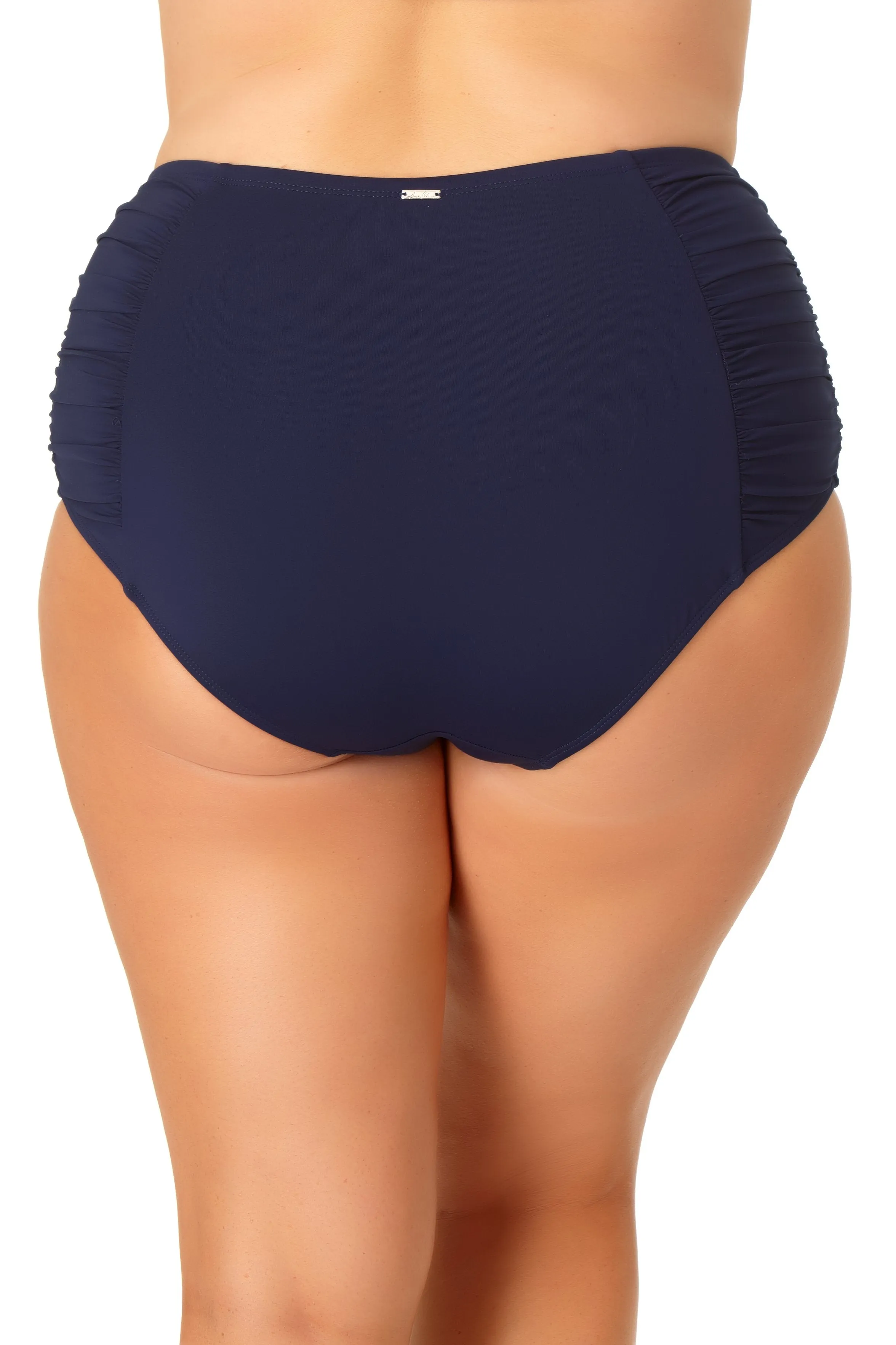 Anne Cole Plus - Shirred High Waist Tummy Control Bottom sold by Anne Cole product image thumbnail 4