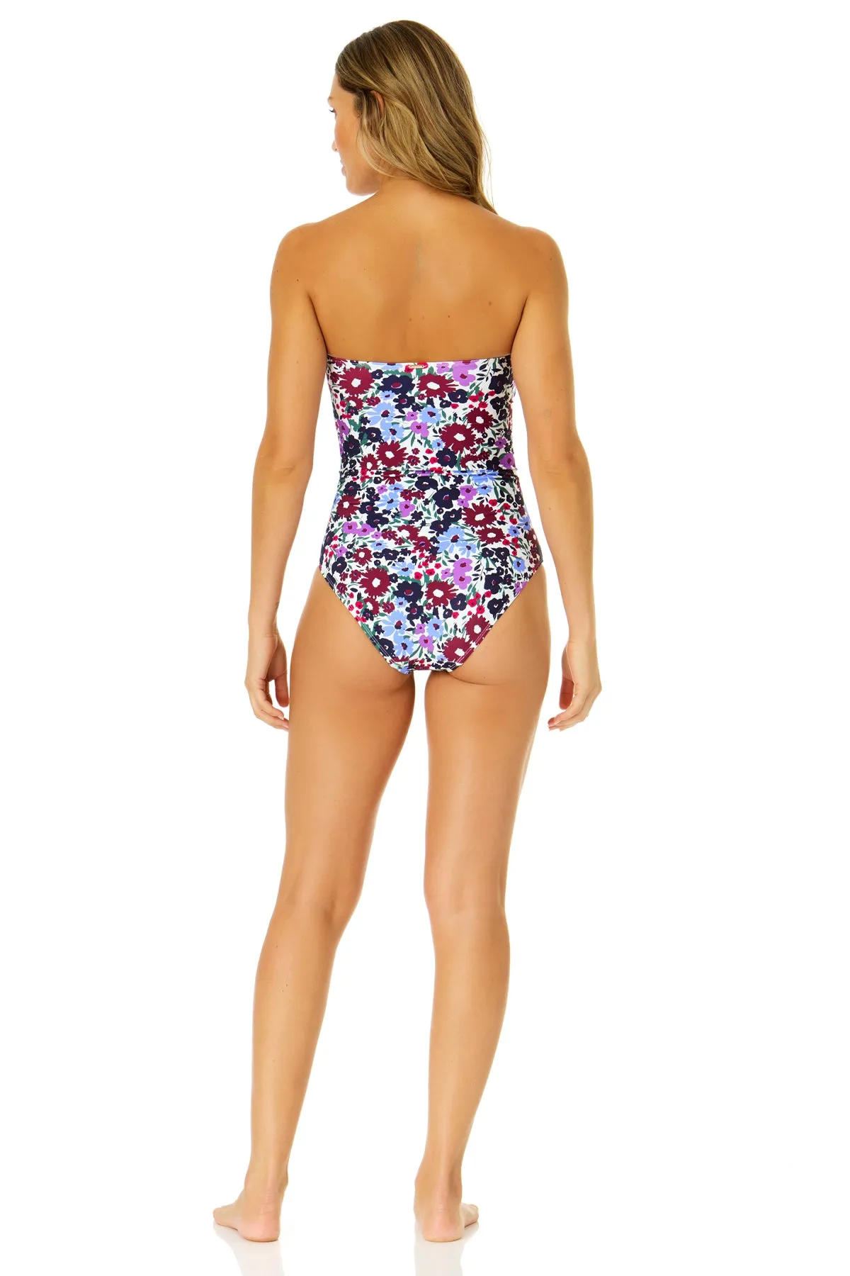 Women's Meadow Bouquet Twist Front Shirred One Piece Swimsuit sold by Anne Cole product image thumbnail 5