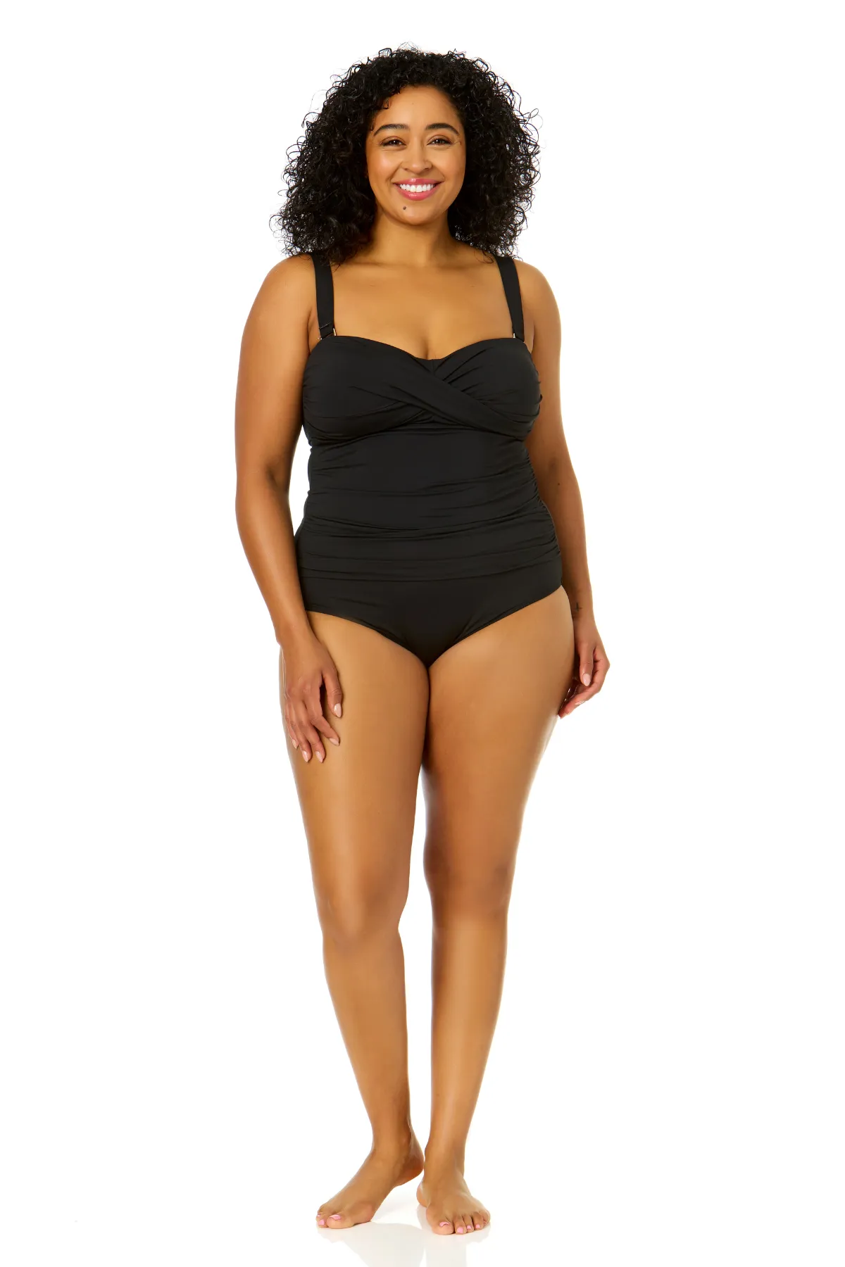 Anne Cole Plus - Twist Front Bandeaukini Swim Top sold by Anne Cole product image thumbnail 3