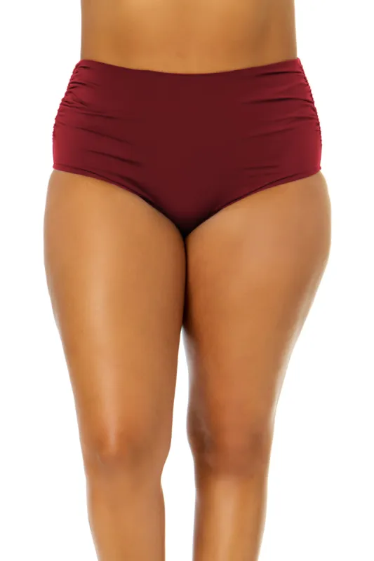 Women's Plus Size Live In Color High Waisted Shirred Bottom sold by Anne Cole