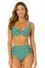 Women's Green Gingham Retro Underwire Bikini Swim Top sold by Anne Cole