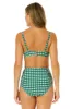 Women's Green Gingham Retro Underwire Bikini Swim Top sold by Anne Cole