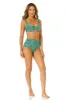 Women's Green Gingham Retro Underwire Bikini Swim Top sold by Anne Cole