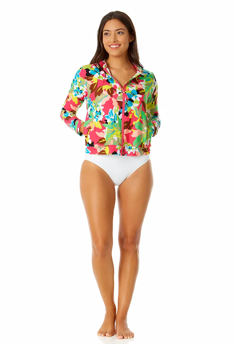 Anne Cole - Women's Long Sleeve Zip Front Rash Guard Top sold by Anne Cole product image thumbnail 5