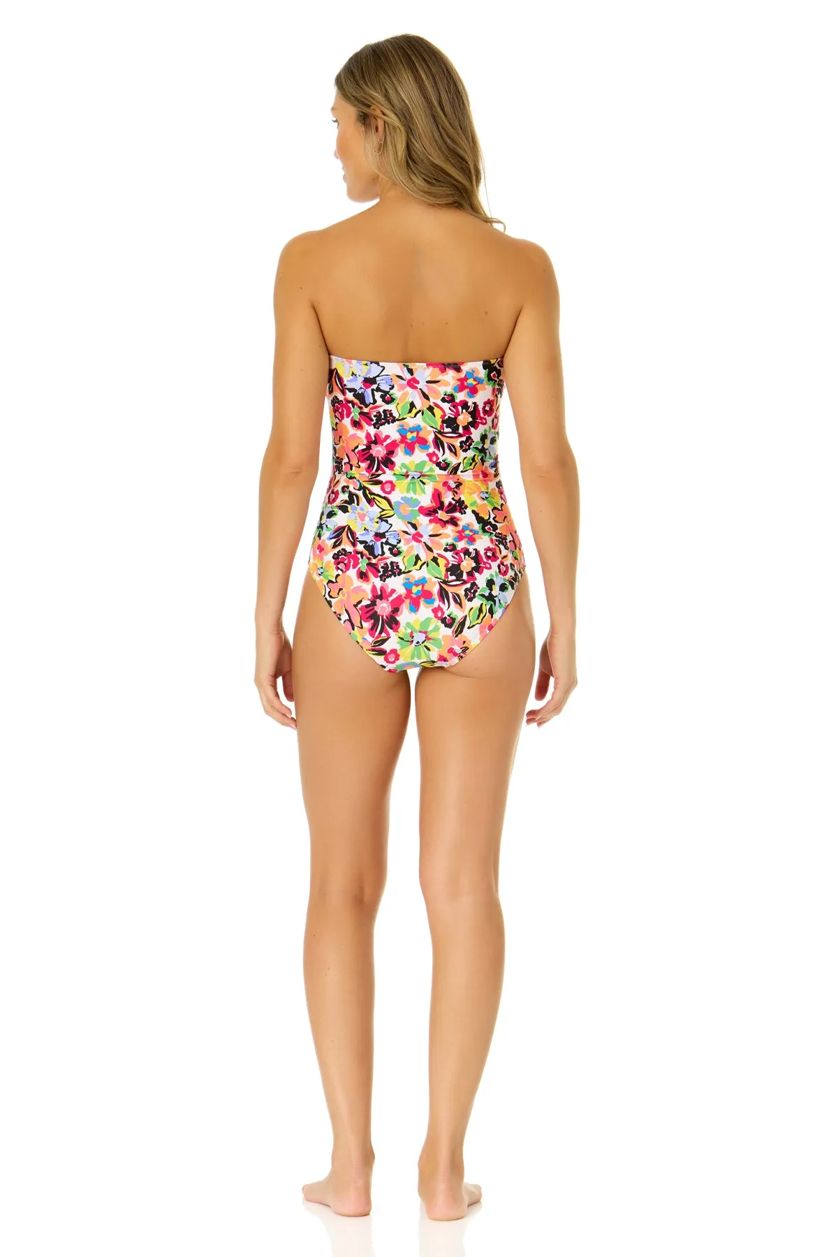 Women's Sun Blossom Twist Front Shirred One Piece Swimsuit sold by Anne Cole product image thumbnail 5