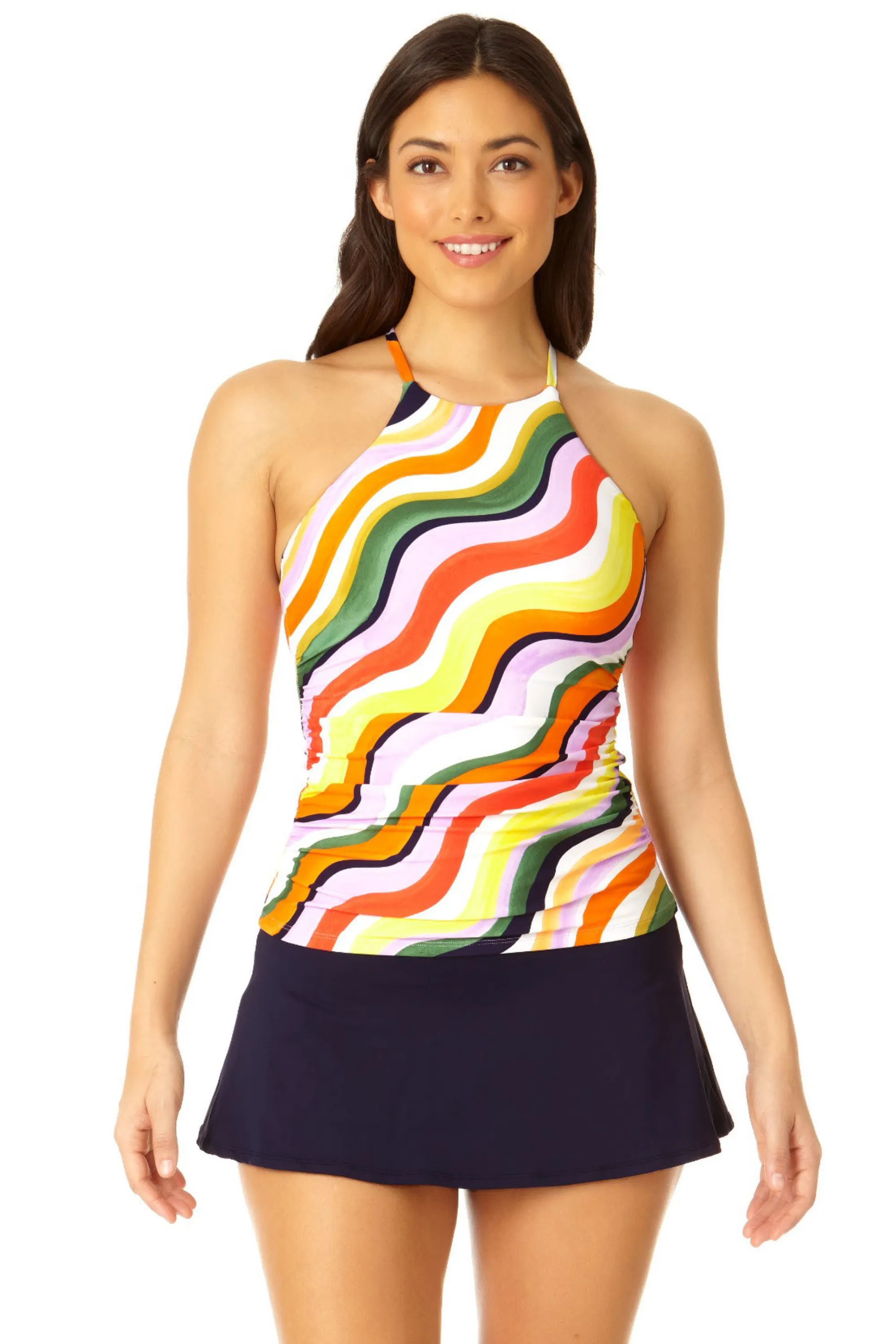 Anne Cole - Women's High Neck Tankini Top sold by Anne Cole