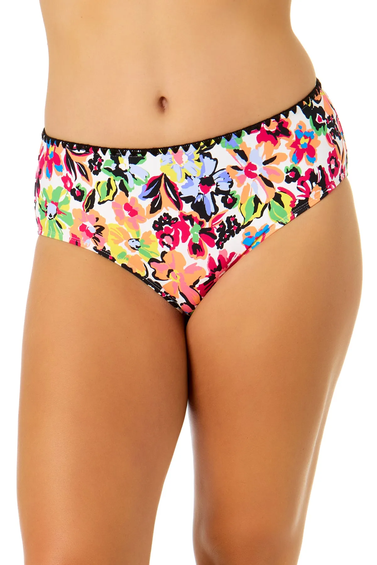 Women's Sun Blossom Mid-Rise Bikini Swim Bottom sold by Anne Cole