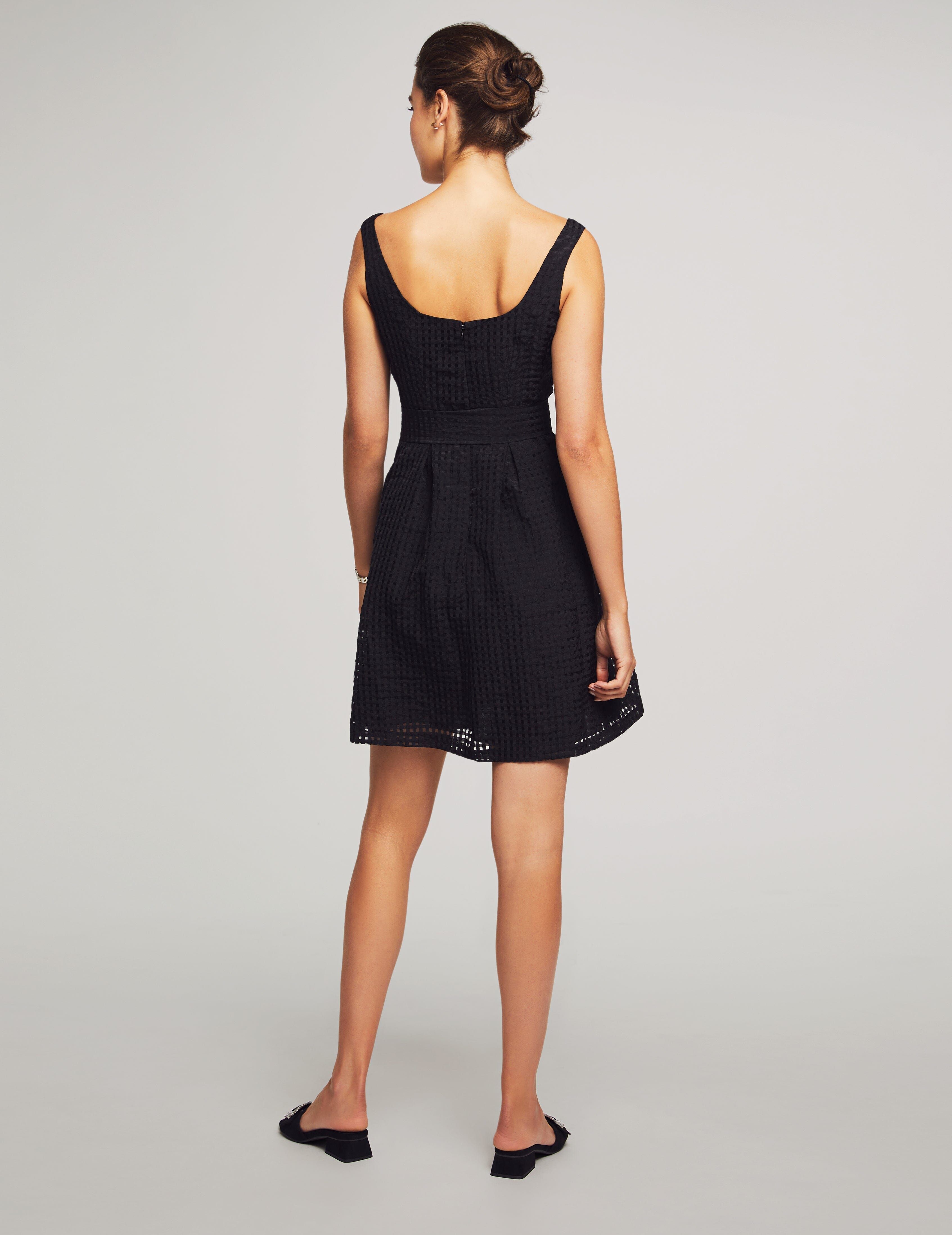 Square Neck Topstitch Dress With Pleats- Clearance sold by Anne Klein product image thumbnail 3