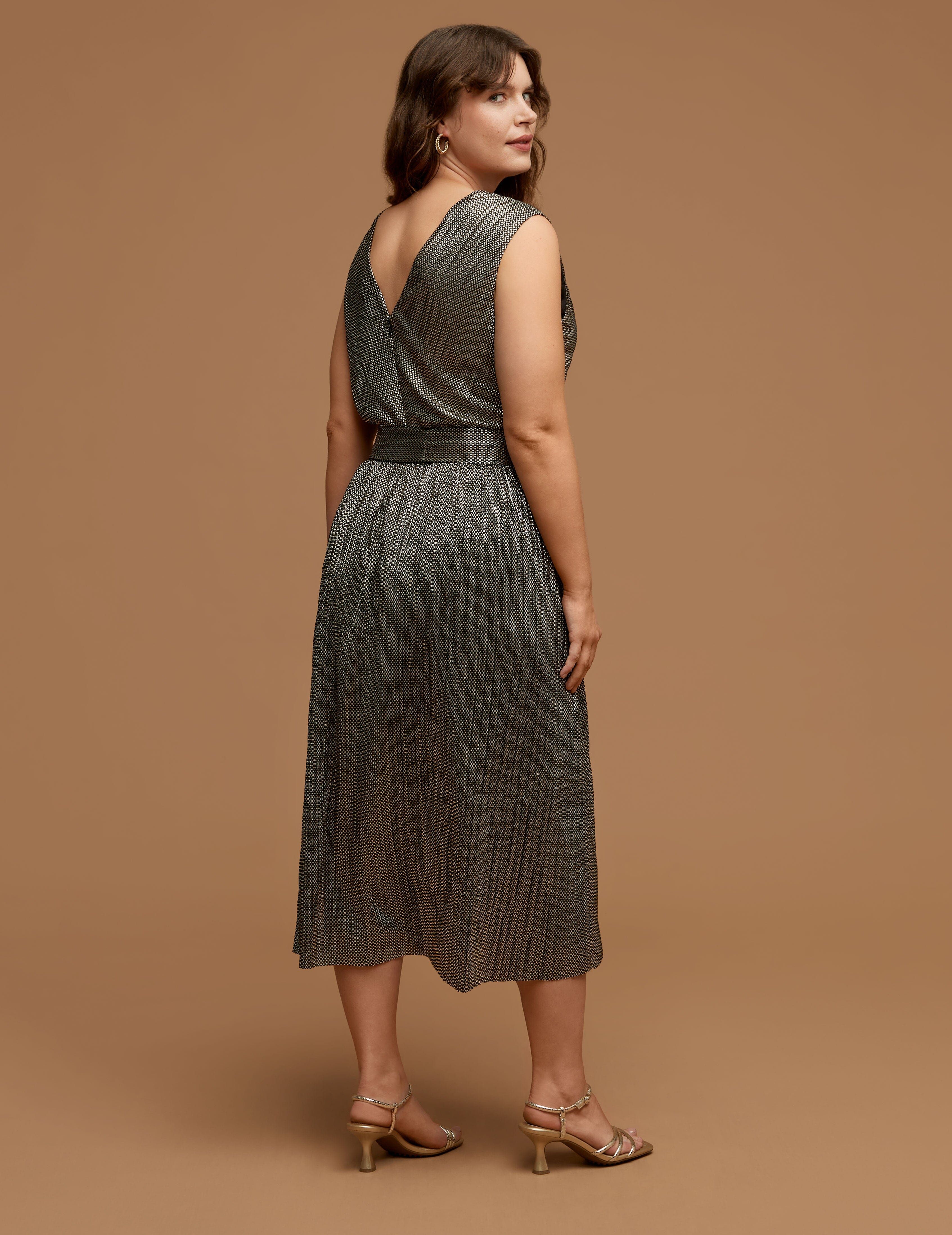 Plus Size Surplice Midi Dress With Sash sold by Anne Klein product image thumbnail 2