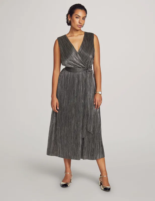 Surplice Midi Dress With Sash sold by Anne Klein