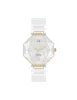 Octagonal Ceramic Diamond Dial Bracelet Watch sold by Anne Klein