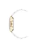 Octagonal Ceramic Diamond Dial Bracelet Watch sold by Anne Klein