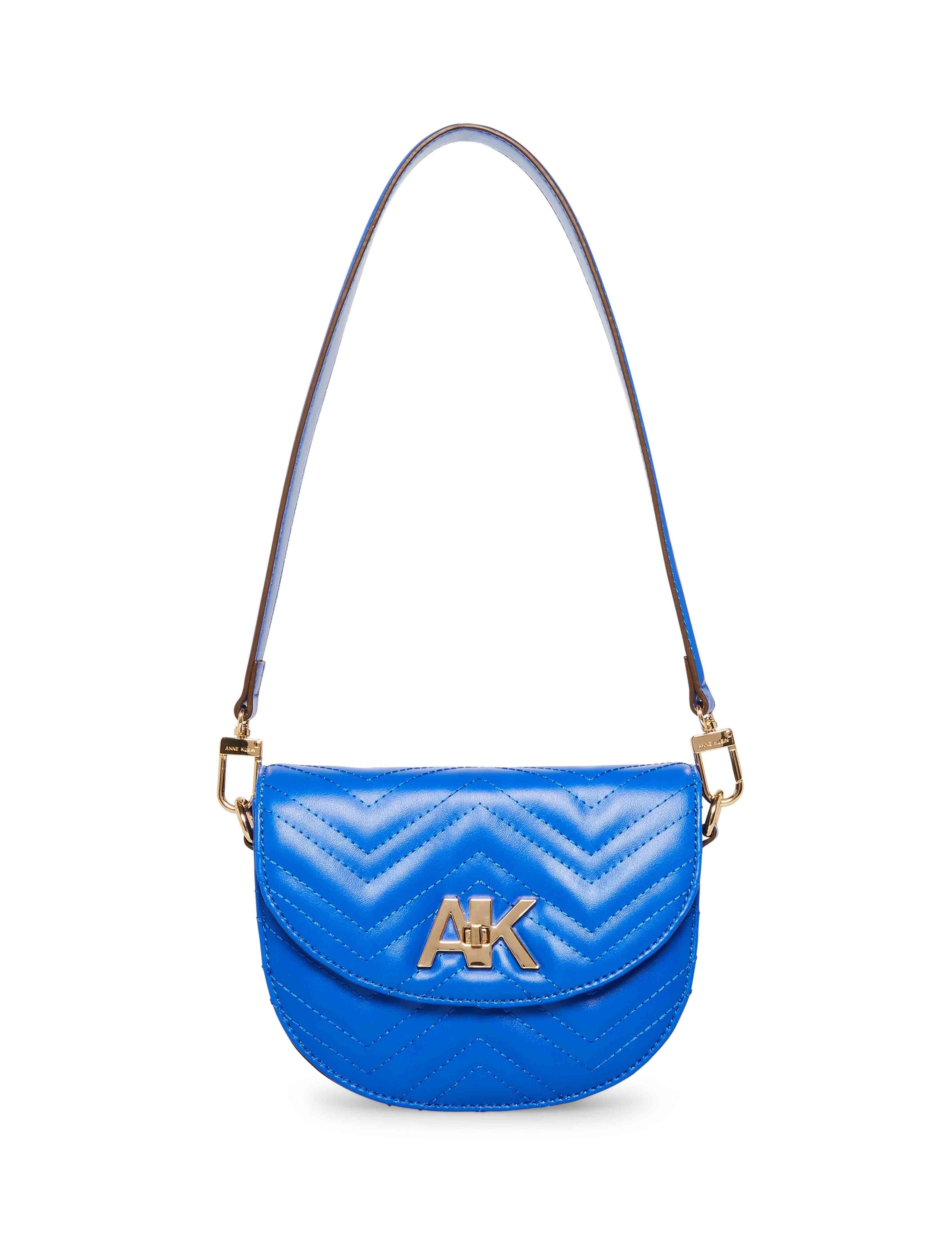 Mini Convertible Quilted Shoulder Bag With Turn Lock sold by Anne Klein