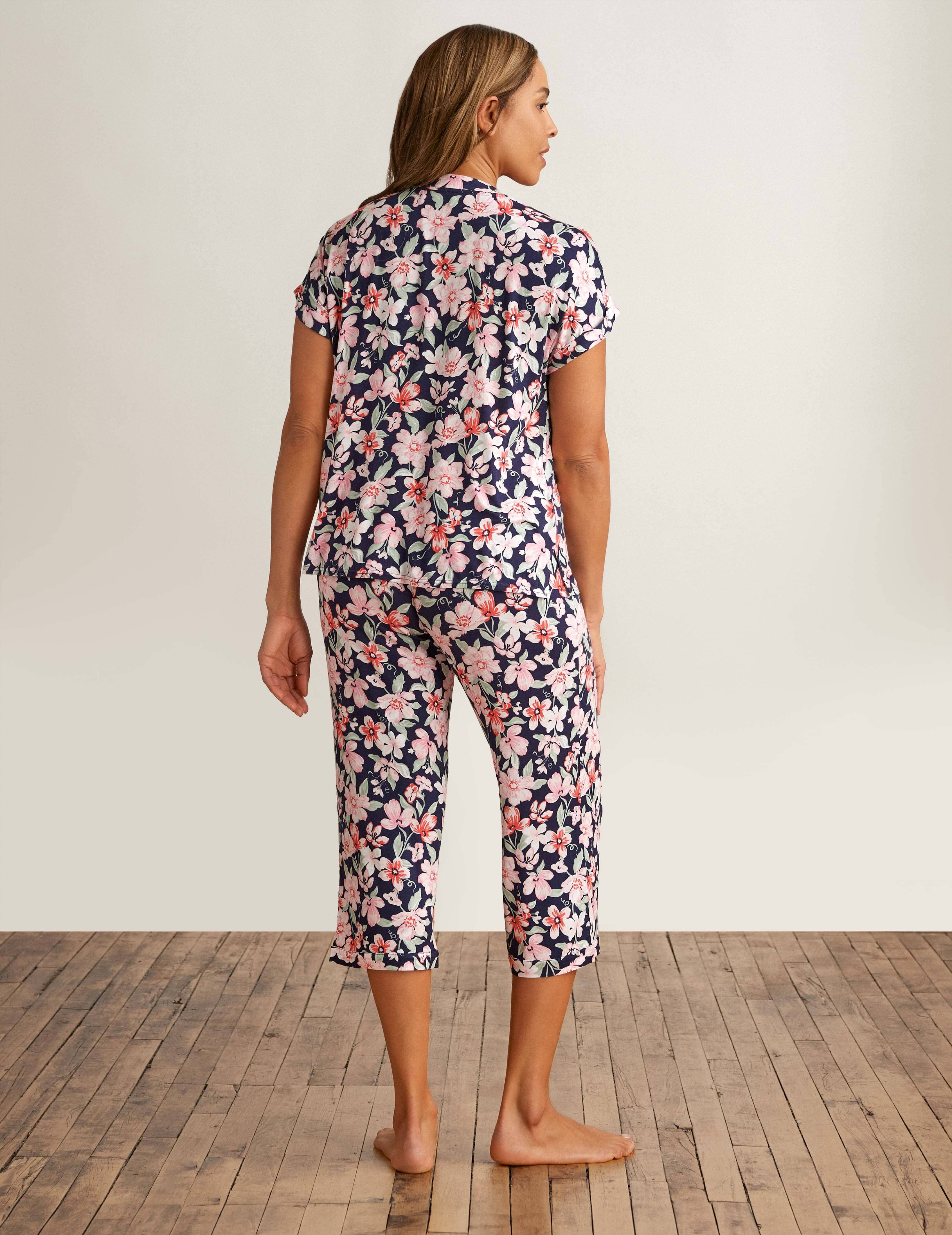 Button Front Capri Pajama Set sold by Anne Klein product image thumbnail 2