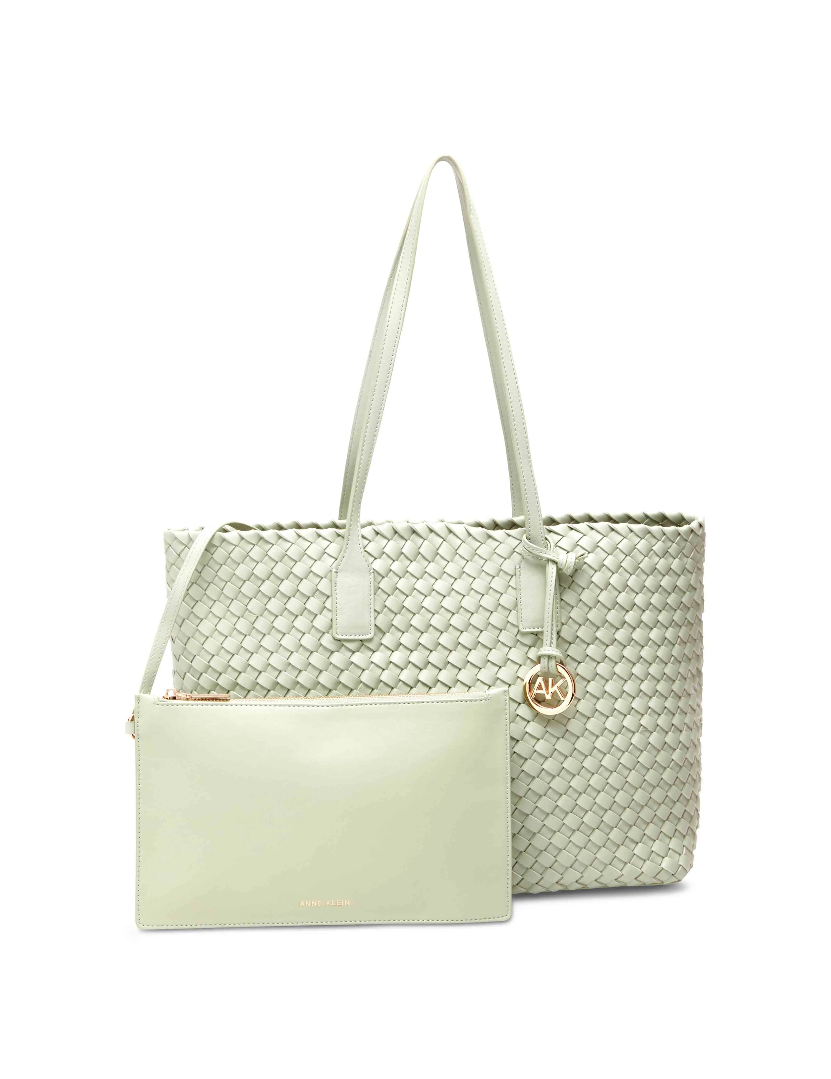 Woven Tote With Pouch sold by Anne Klein product image thumbnail 4