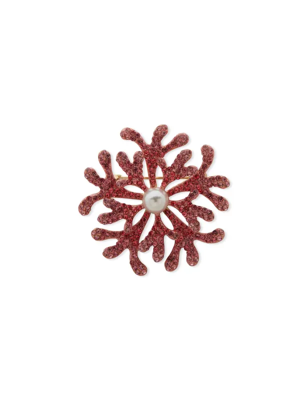 Boxed Gold Sea Coral Pin sold by Anne Klein