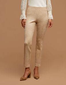 Faux Suede Pull On Slim Ankle Pant sold by Anne Klein