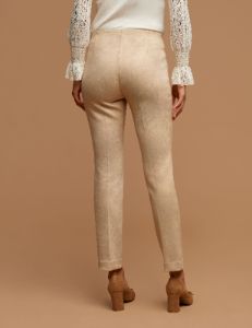 Faux Suede Pull On Slim Ankle Pant sold by Anne Klein