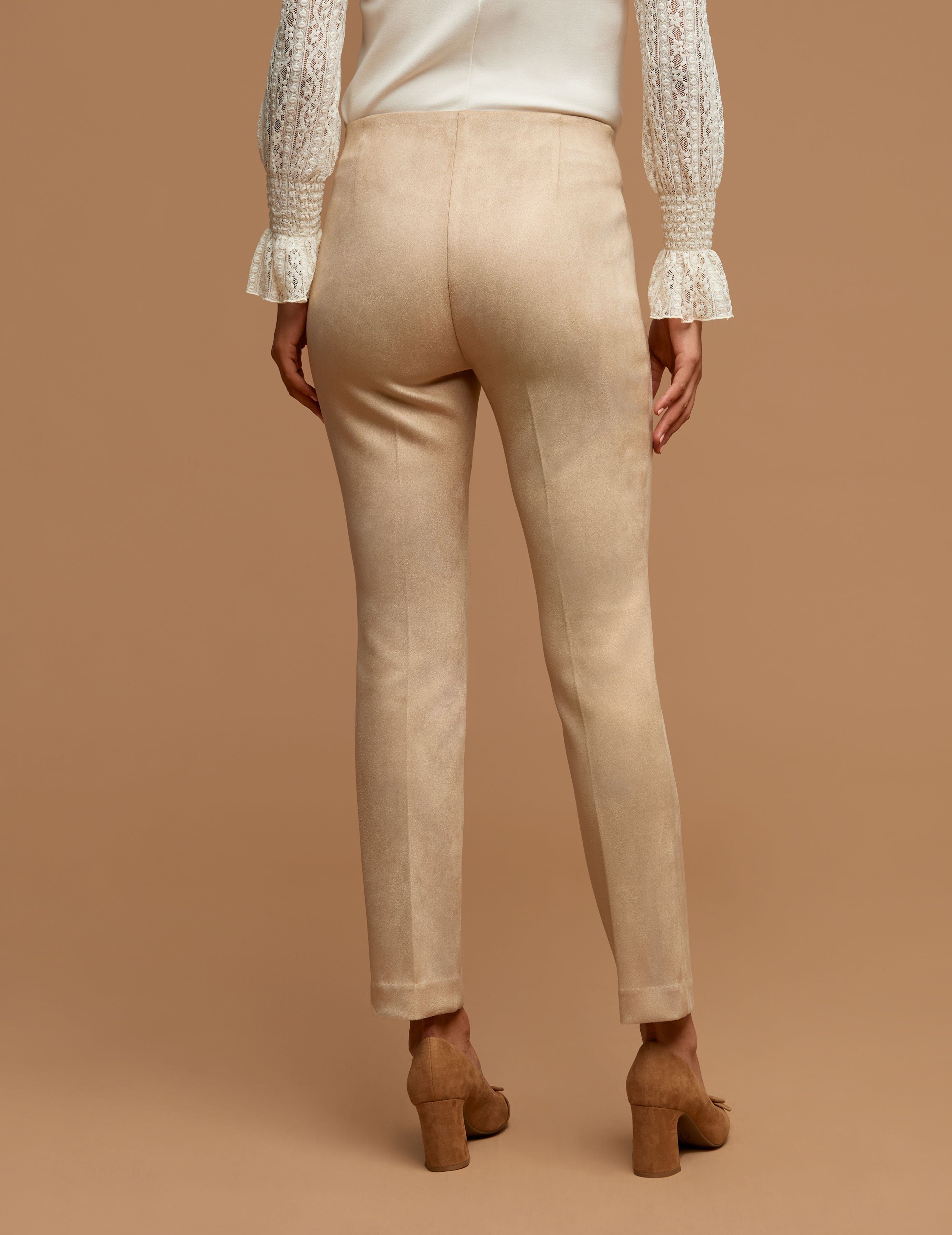 Faux Suede Pull On Slim Ankle Pant sold by Anne Klein product image thumbnail 2