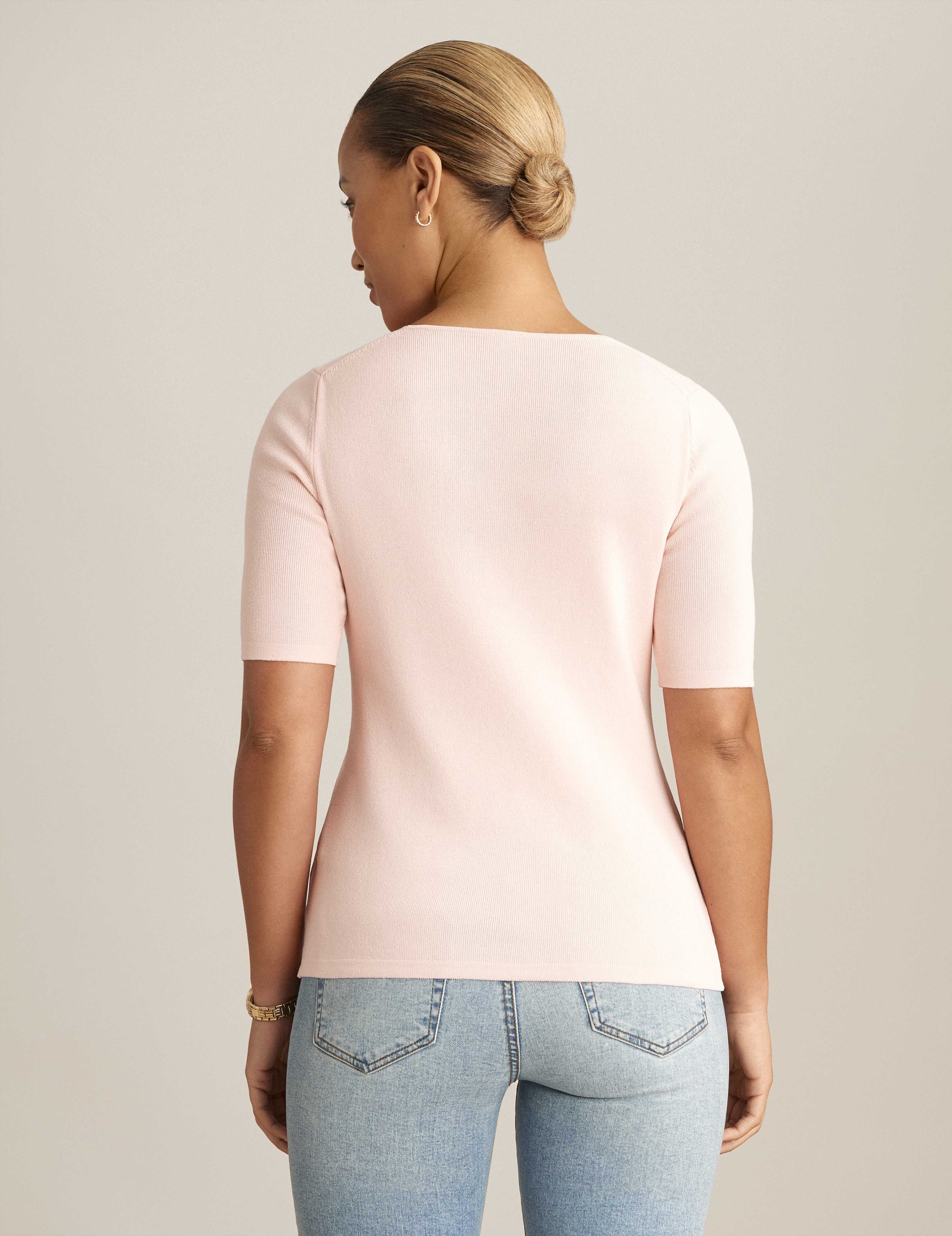 Half Sleeve V Neck Top sold by Anne Klein product image thumbnail 2