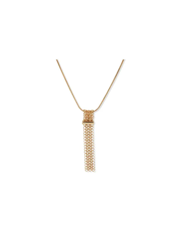 Mesh Pendant Necklace sold by Anne Klein
