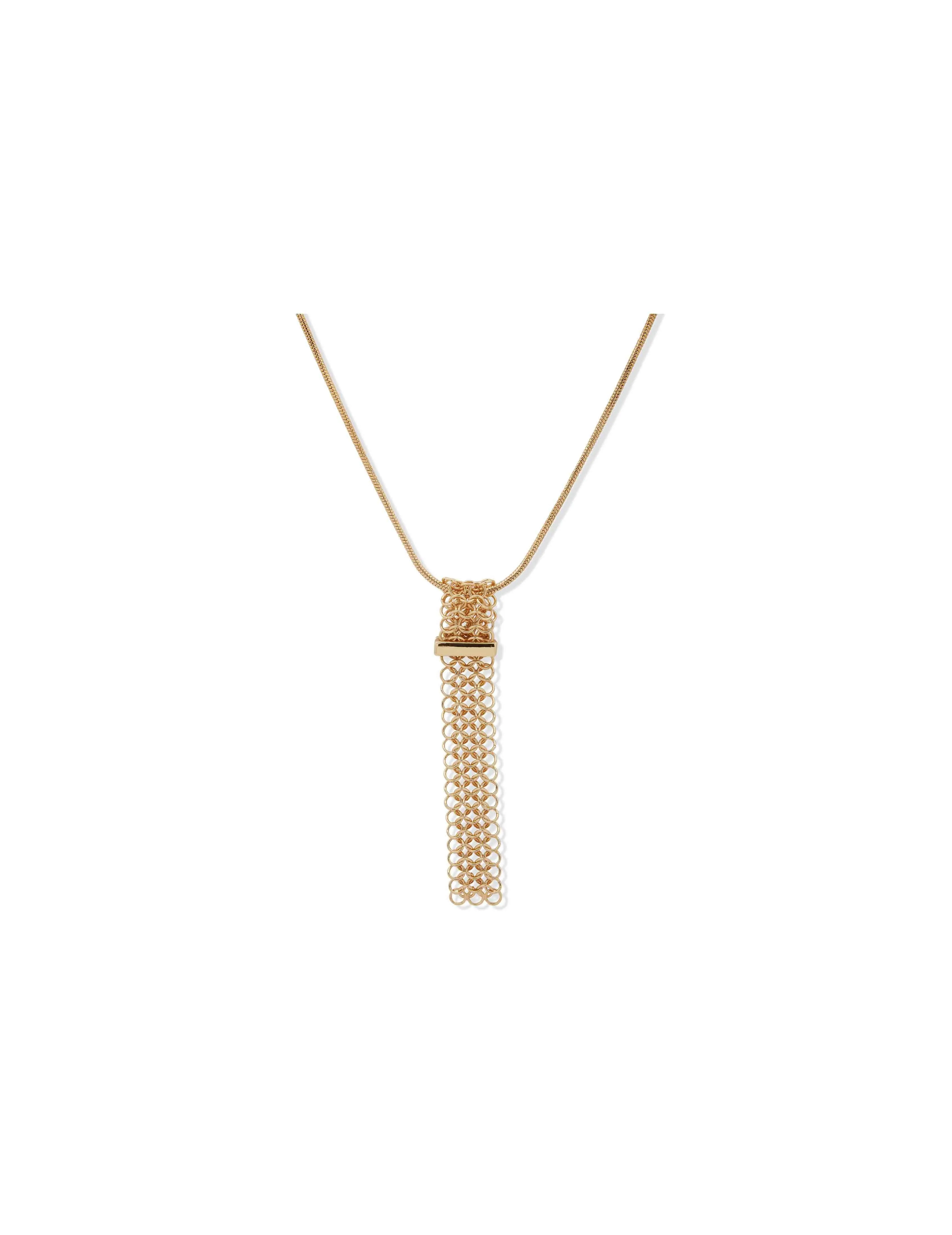 Mesh Pendant Necklace sold by Anne Klein