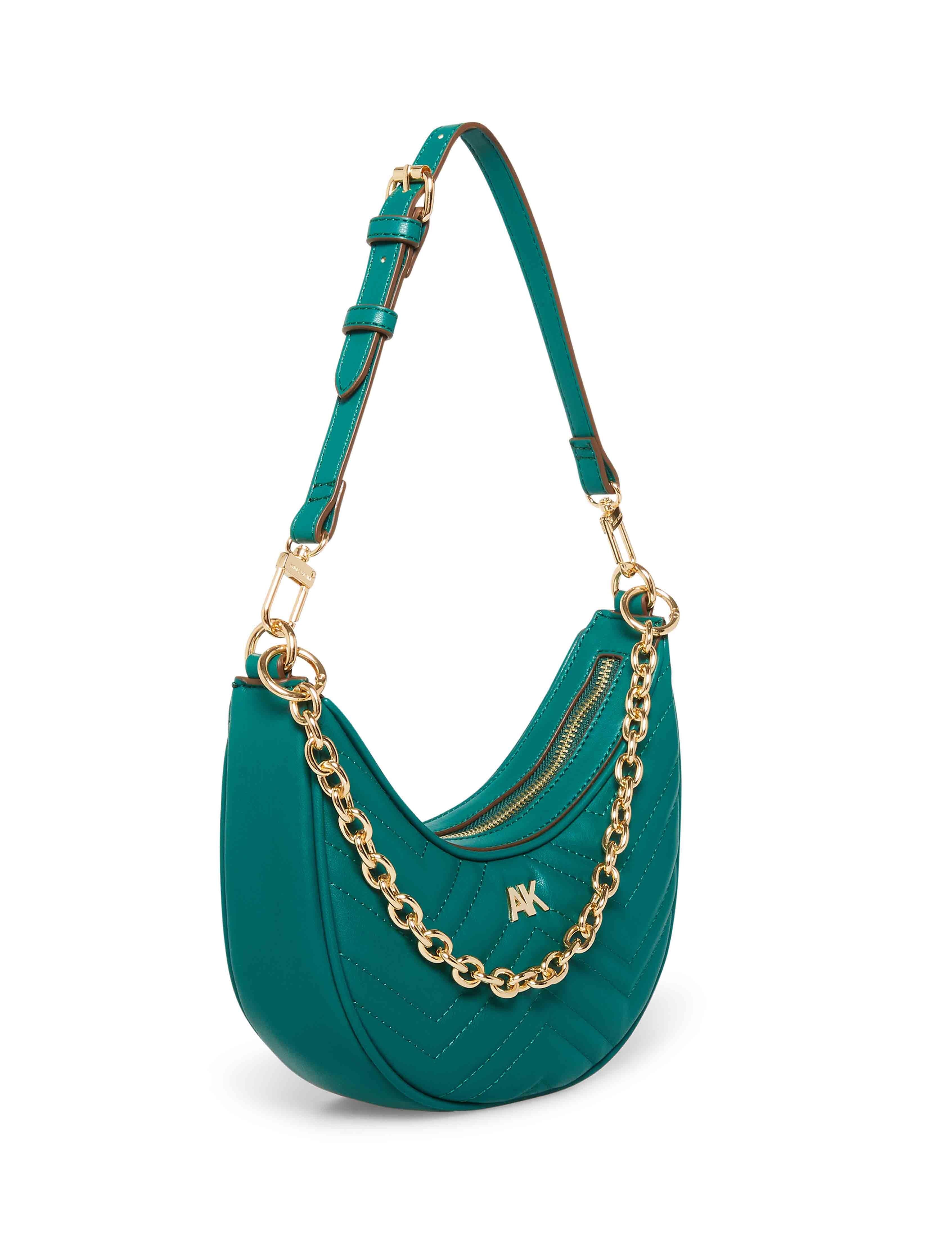 Quilted Crescent Shoulder Bag With Swag Chain sold by Anne Klein product image thumbnail 3