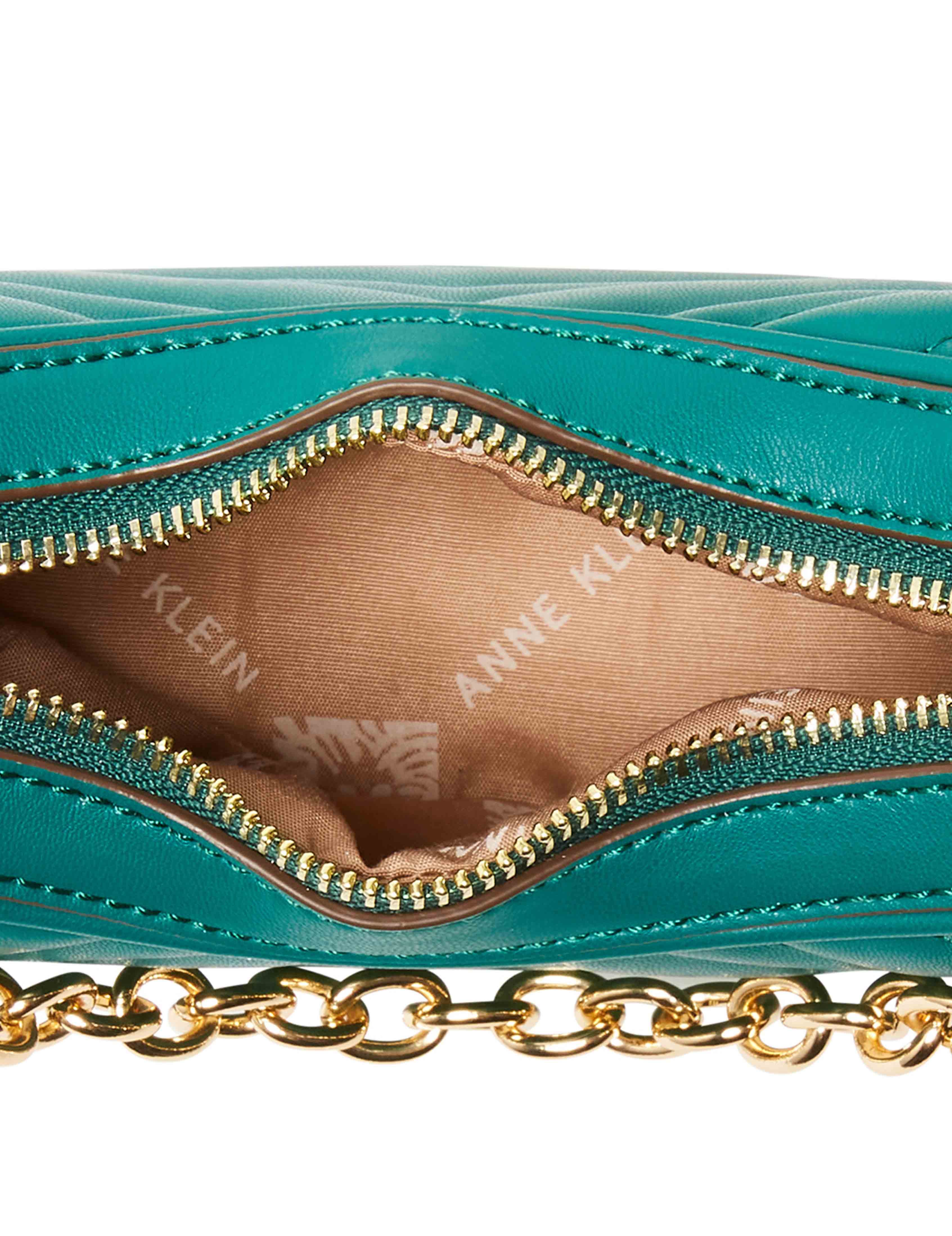 Quilted Crescent Shoulder Bag With Swag Chain sold by Anne Klein product image thumbnail 4