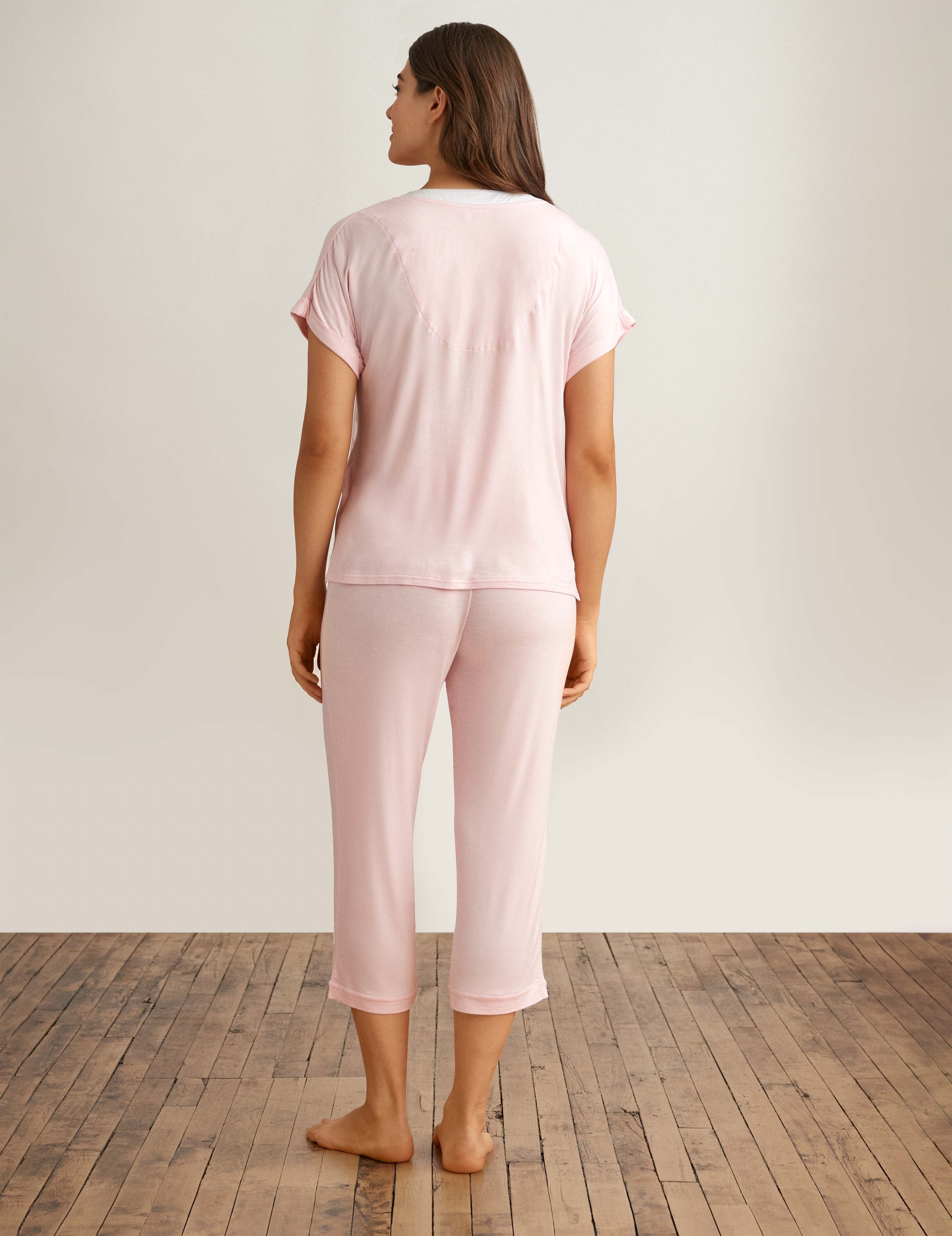 Button Front Capri Pajama Set sold by Anne Klein product image thumbnail 2