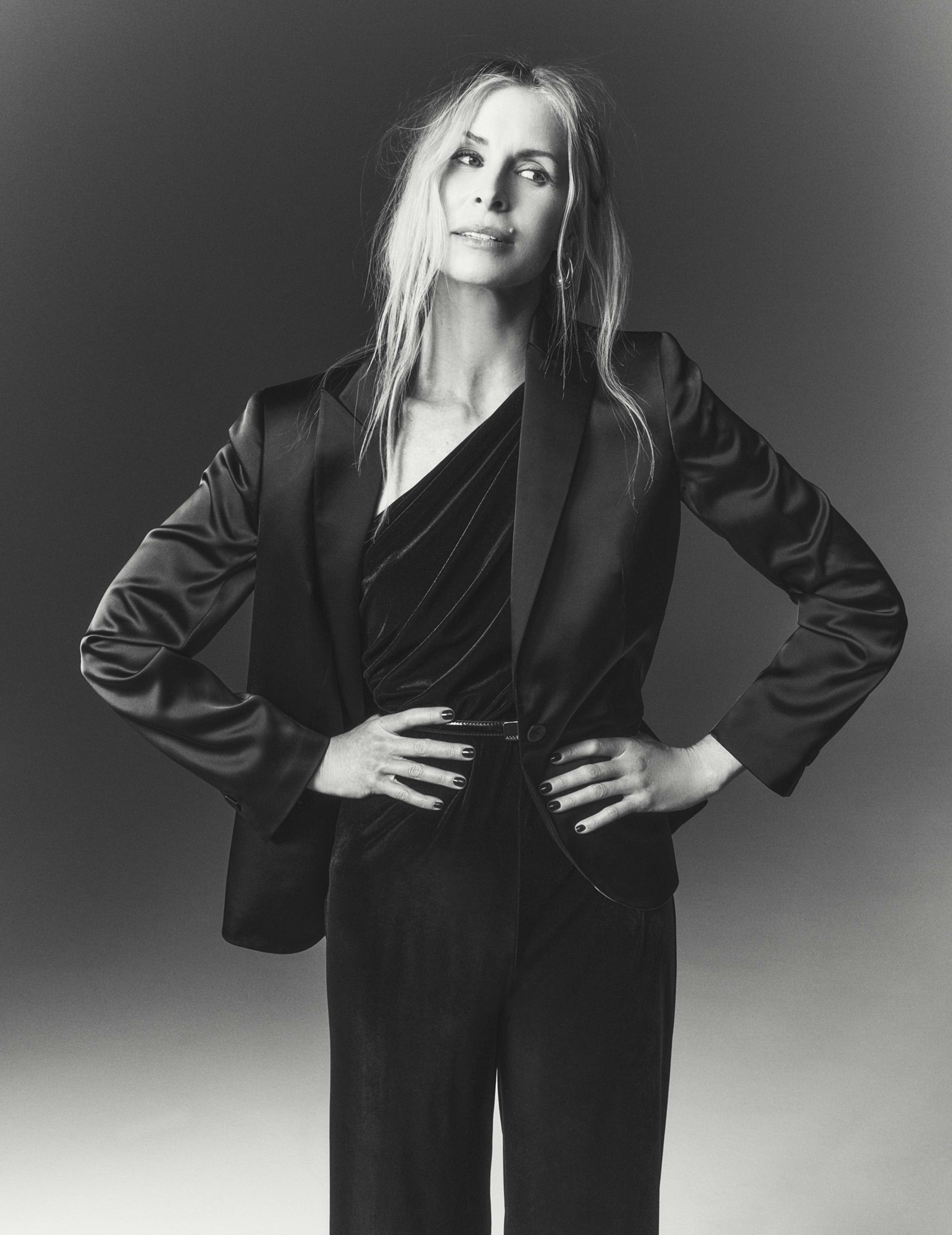 One Shoulder Velvet Jumpsuit sold by Anne Klein product image thumbnail 4