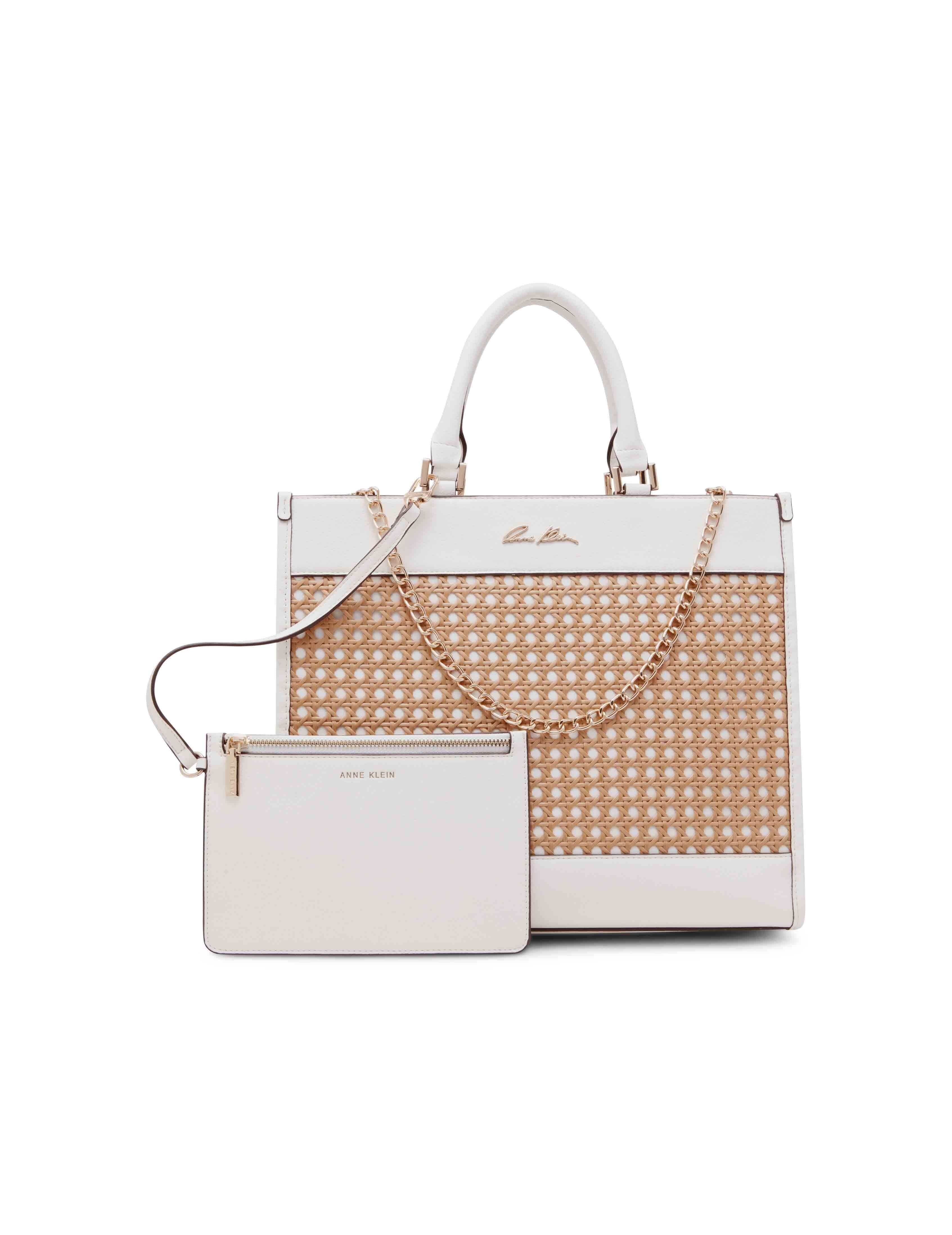 Large Caining Tote With Chain Swag sold by Anne Klein product image thumbnail 2