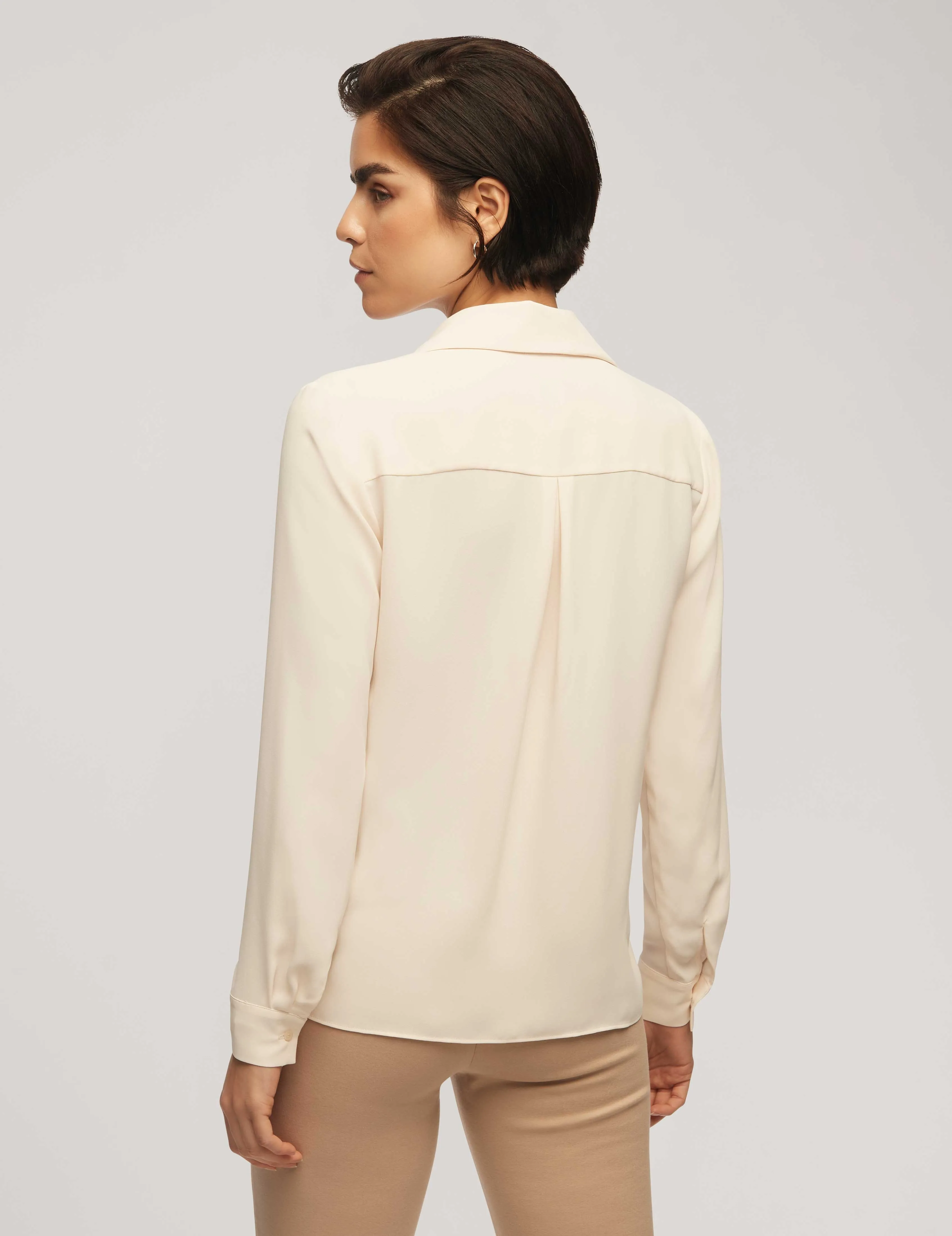 Long Sleeve Crossover Blouse With Collar- Sale sold by Anne Klein product image thumbnail 2