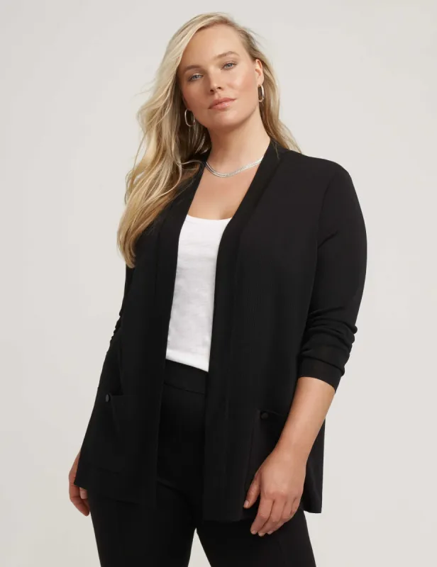 Plus Size Two Pocket Malibu Cardigan sold by Anne Klein