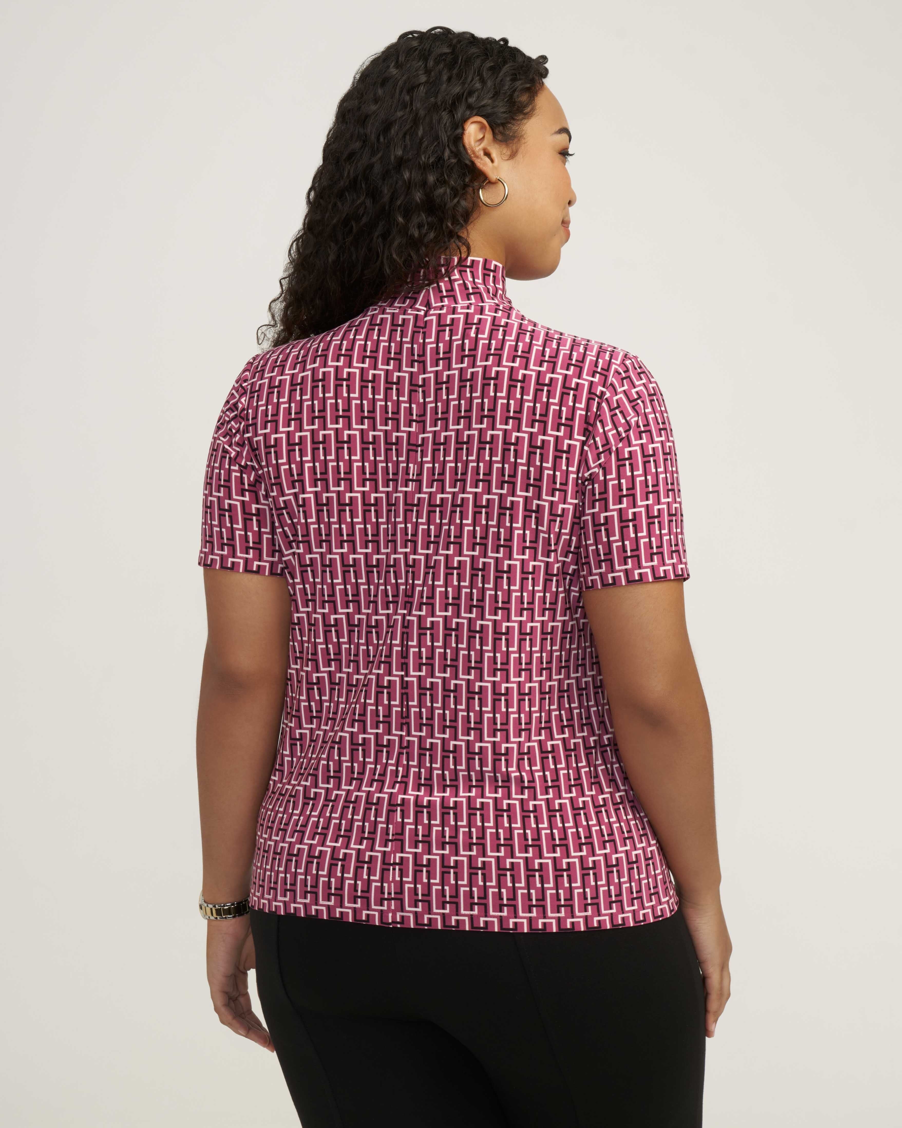 Plus Size Chainlink Mock Neck Top- Clearance sold by Anne Klein product image thumbnail 3