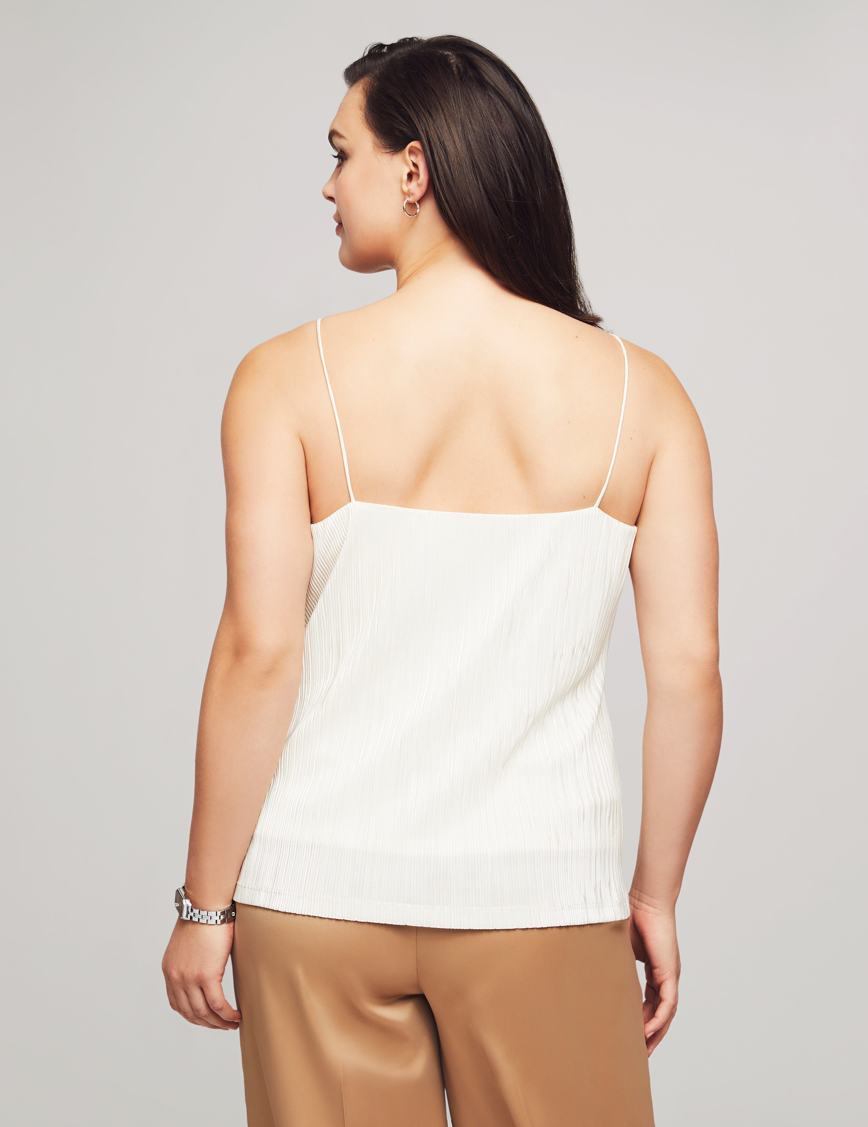 Pleated Knit V-Neck Cami sold by Anne Klein product image thumbnail 2
