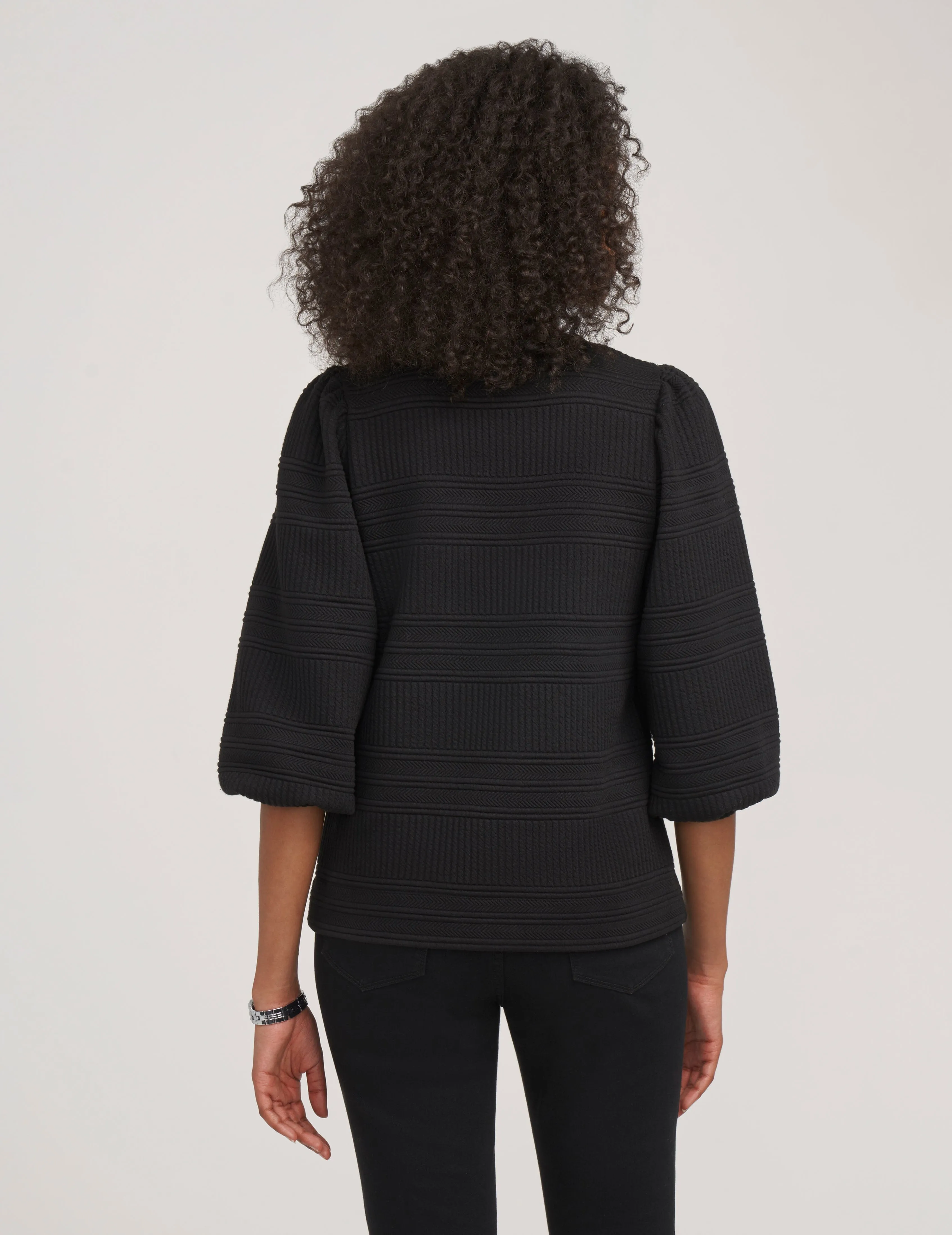 Petite Puff Sleeve Pullover Novelty Quilt- Sale sold by Anne Klein product image thumbnail 3