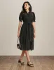 Lace Midi Dress With Puff Sleeves sold by Anne Klein