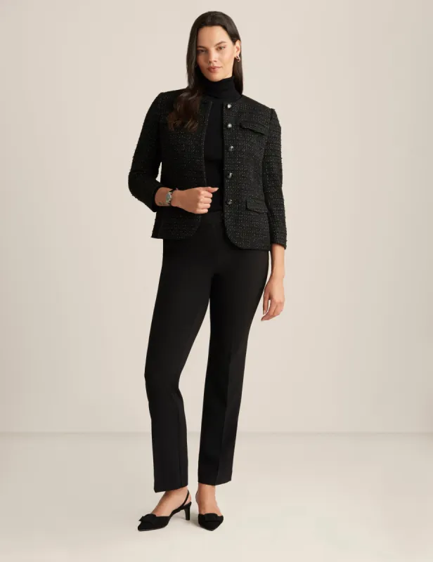 Tweed Collarless Jacket sold by Anne Klein