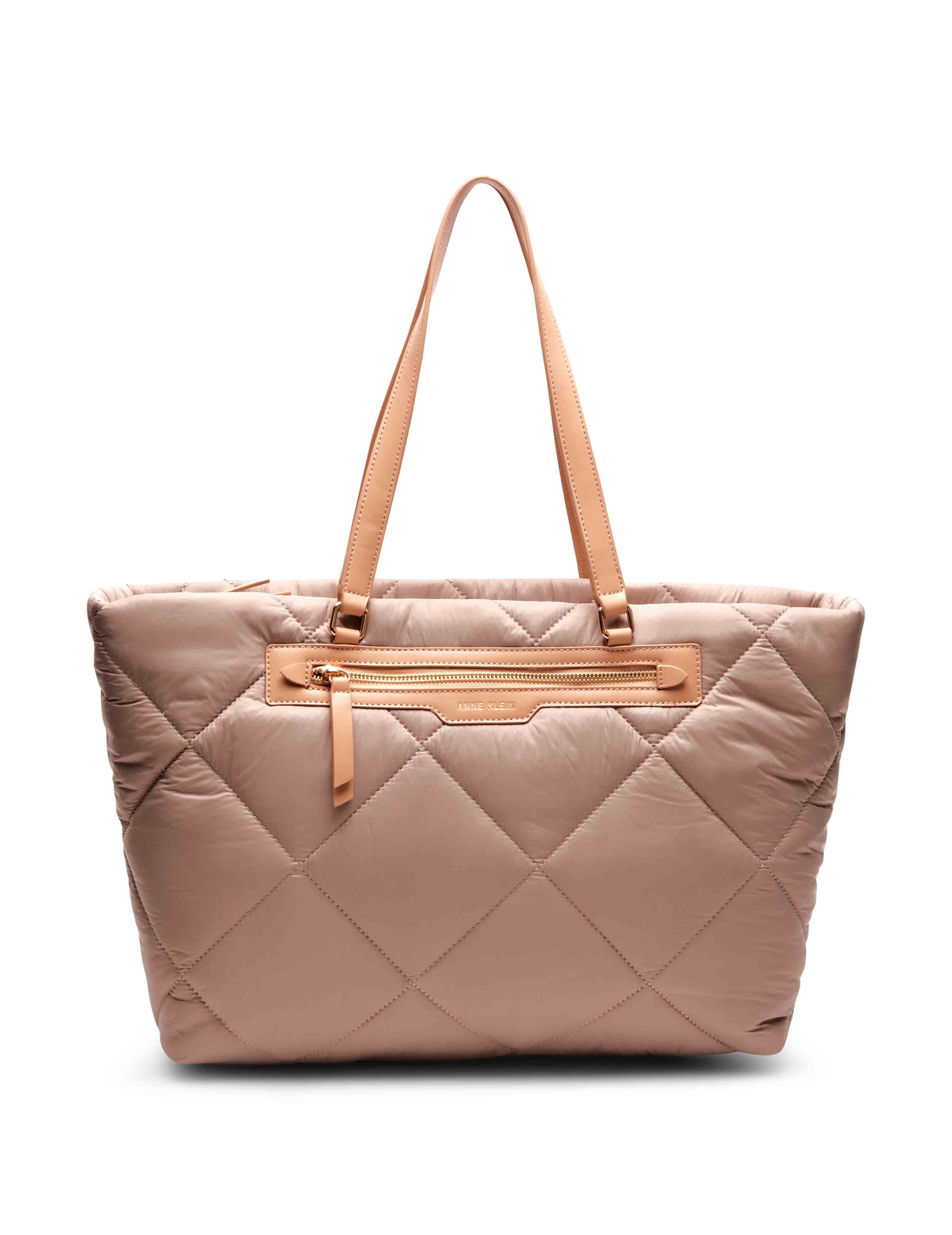 Large Quilted Nylon Tote With Pouch sold by Anne Klein product image thumbnail 2