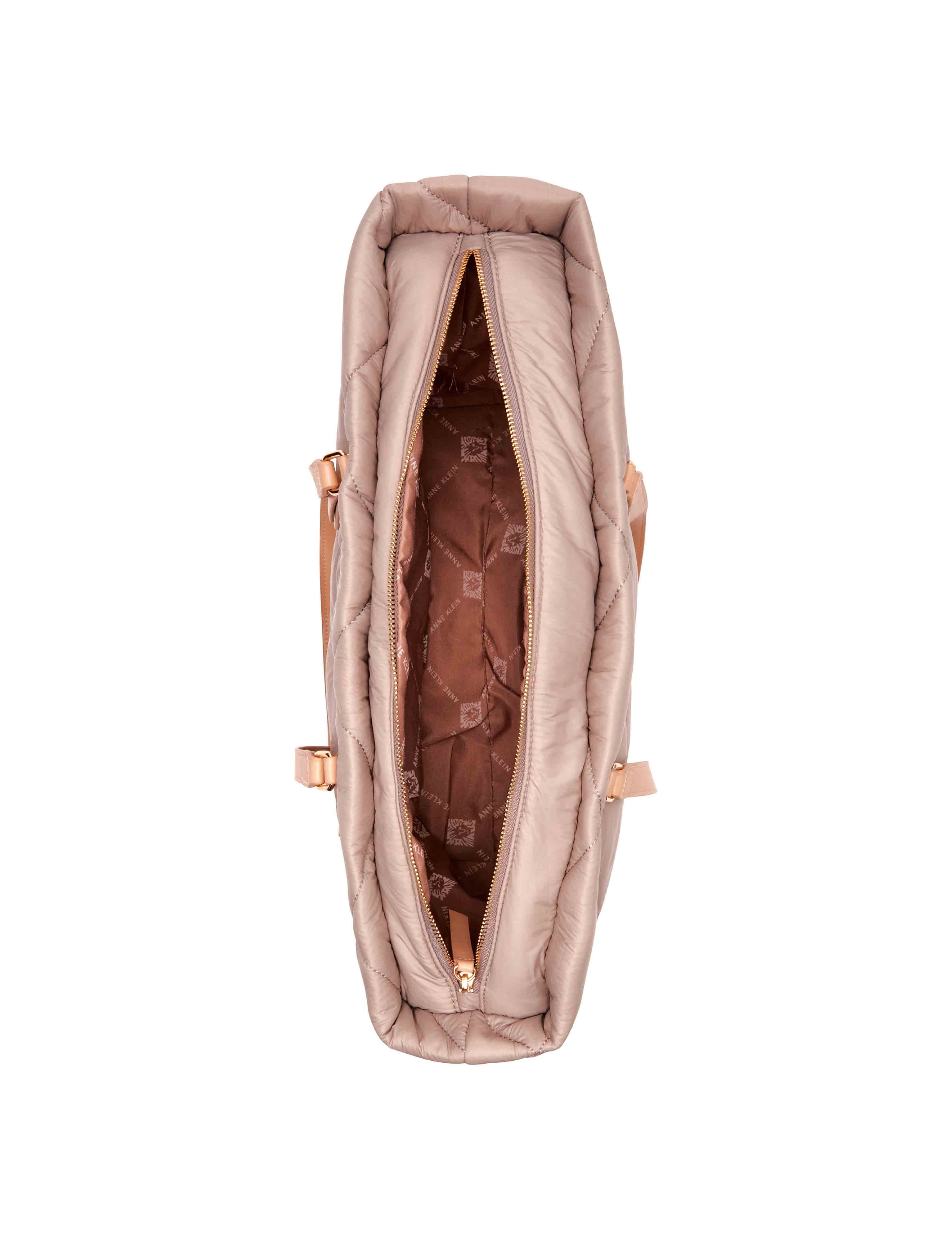 Large Quilted Nylon Tote With Pouch sold by Anne Klein product image thumbnail 5