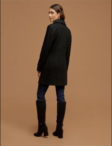 Wool Coat With Buttons sold by Anne Klein