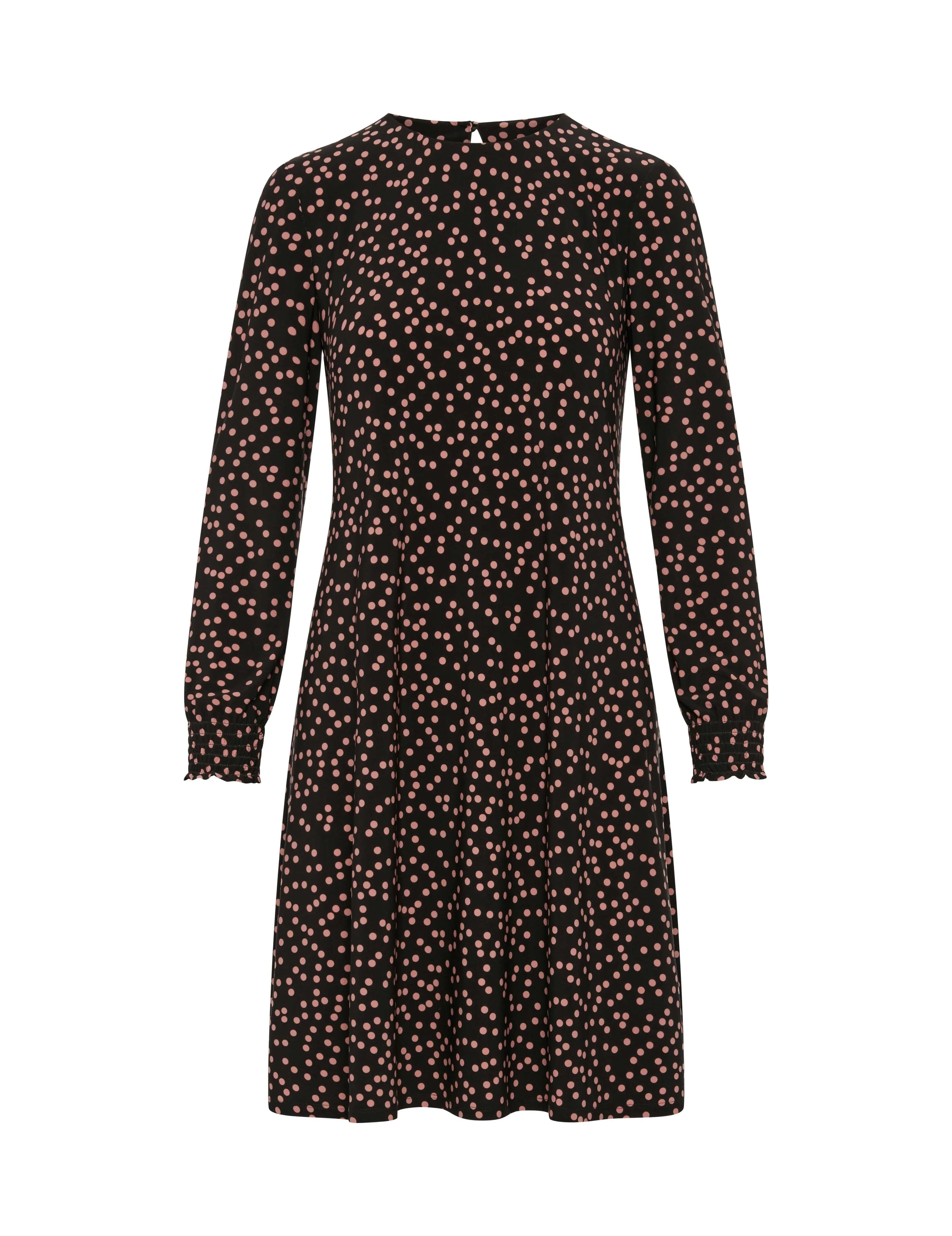 Scattered Dot Smocked Sleeve Shift Dress- Sale sold by Anne Klein product image thumbnail 4