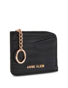 Zip And Go Curved Card Case In Croco sold by Anne Klein