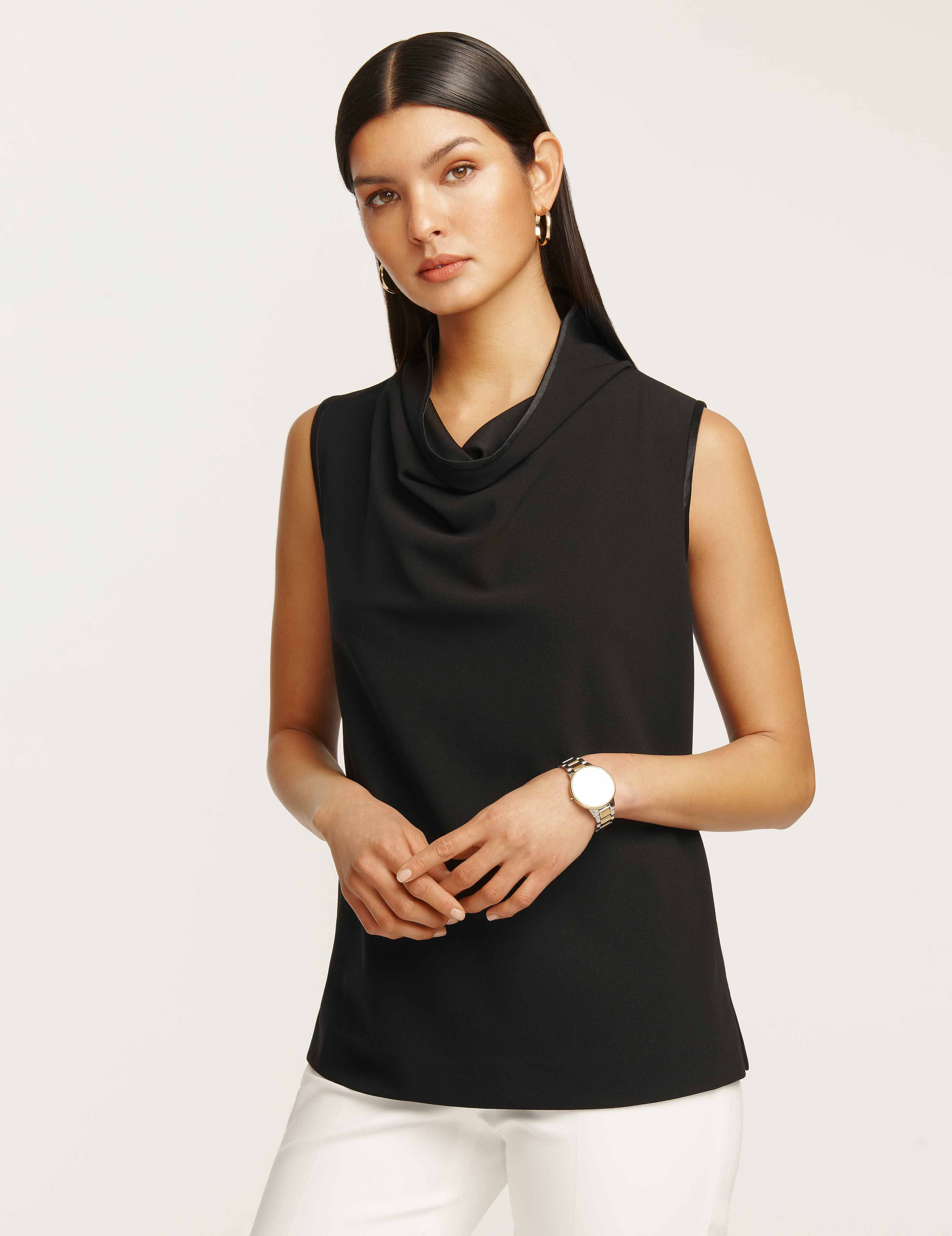 Cowl Neck Sleeveless Blouse- Sale sold by Anne Klein product image thumbnail 4